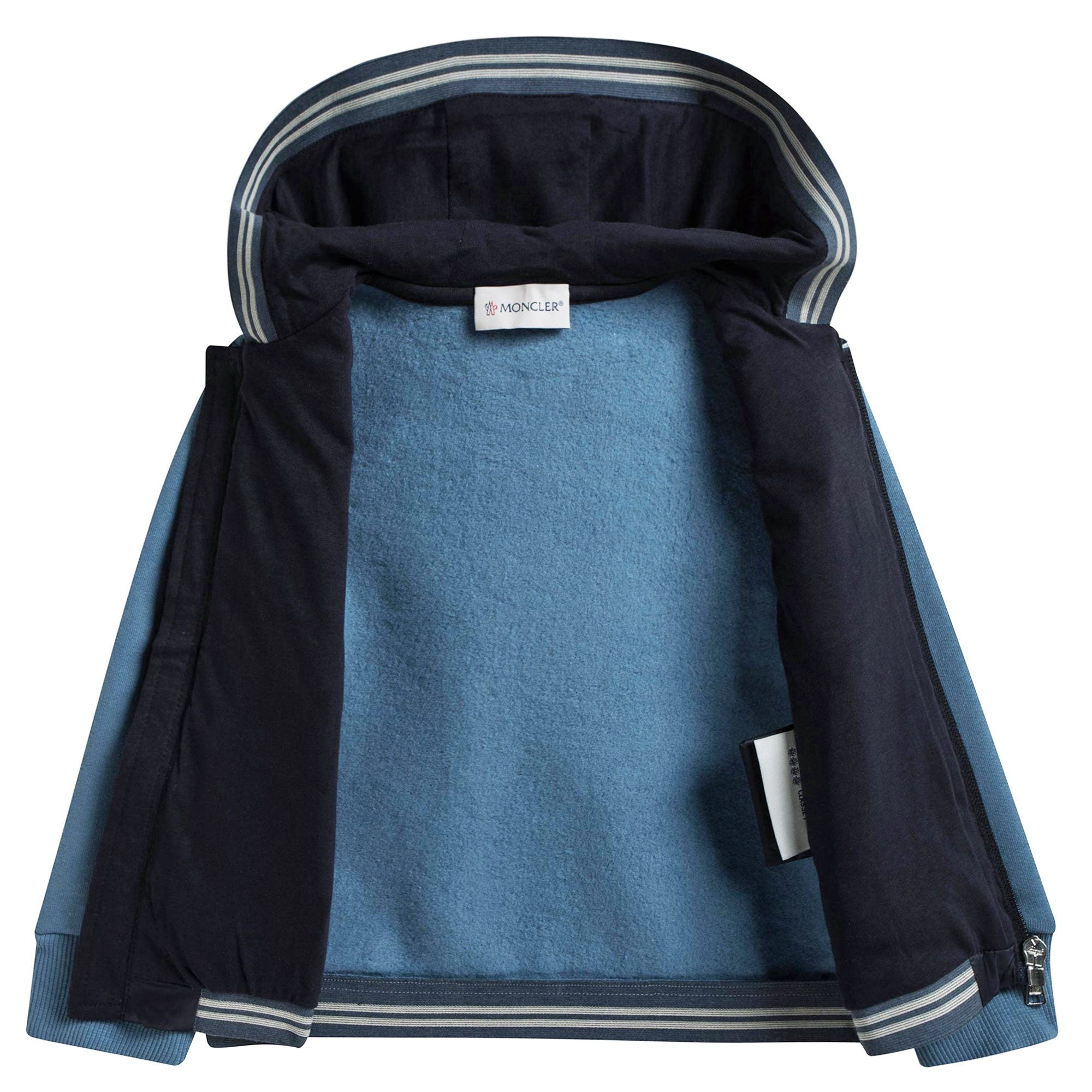 Baby Boys Blue Down Padded Zip-up Top