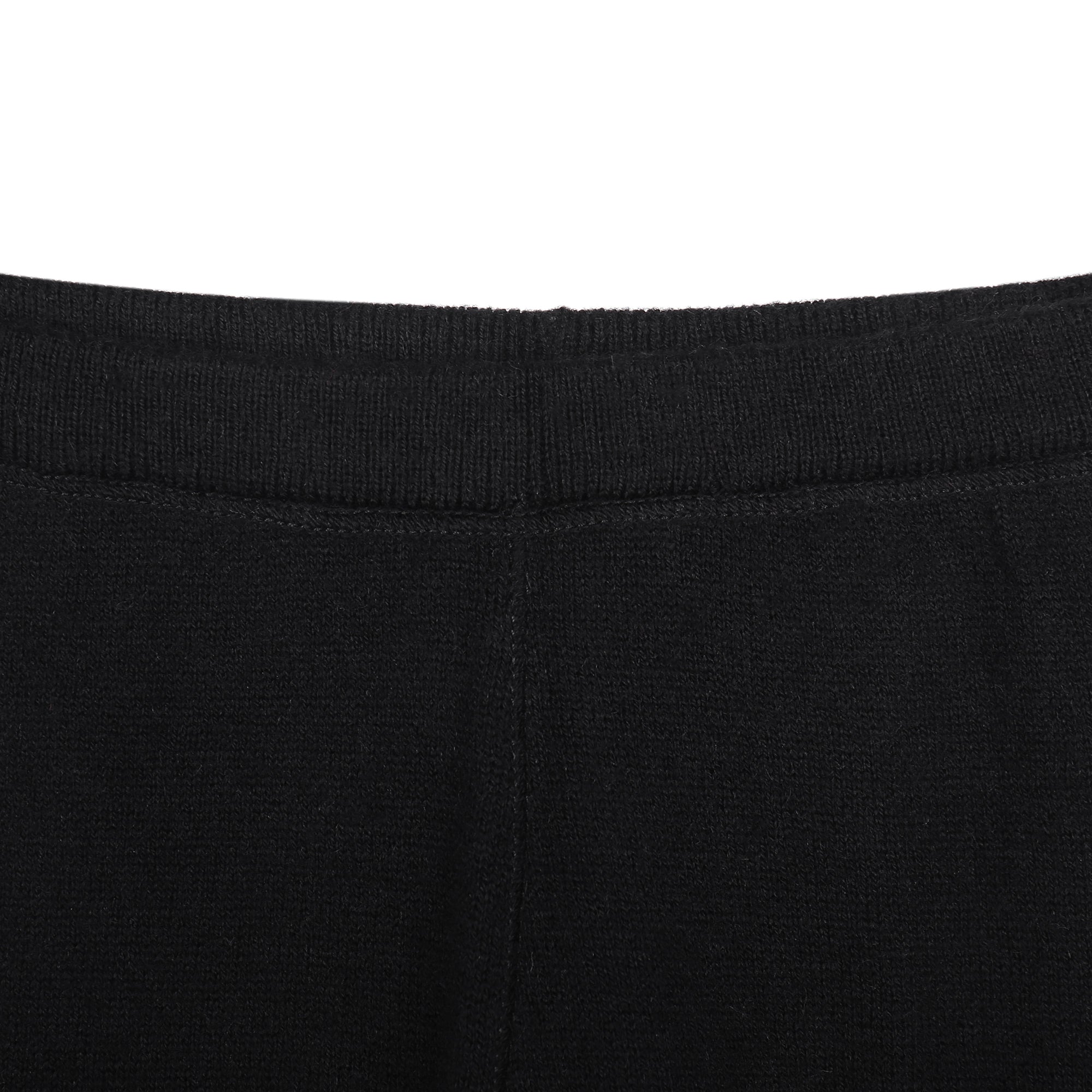 Baby Black Merino Wool Knitted Legging