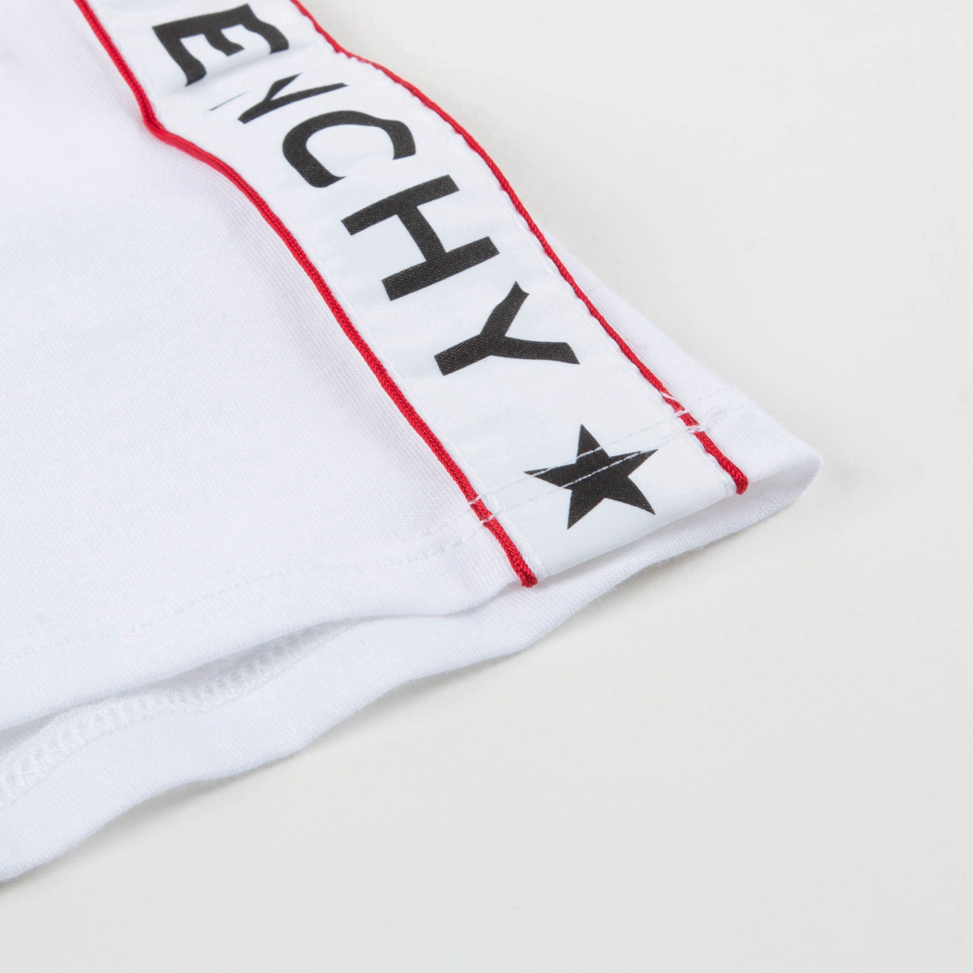 Girls White Cotton Logo T-shirt