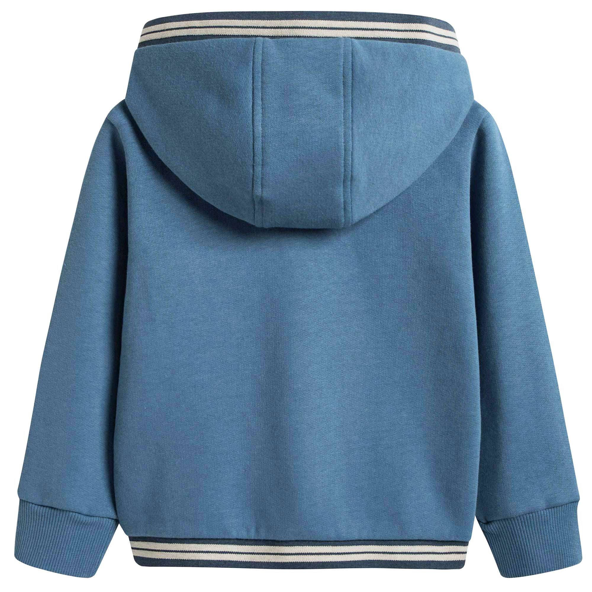 Baby Boys Blue Down Padded Zip-up Top