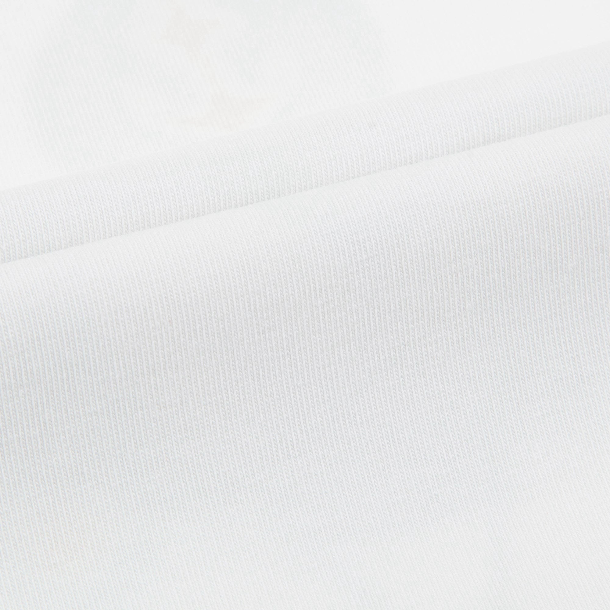 Girls White Teddy Bear Cotton T-shirt