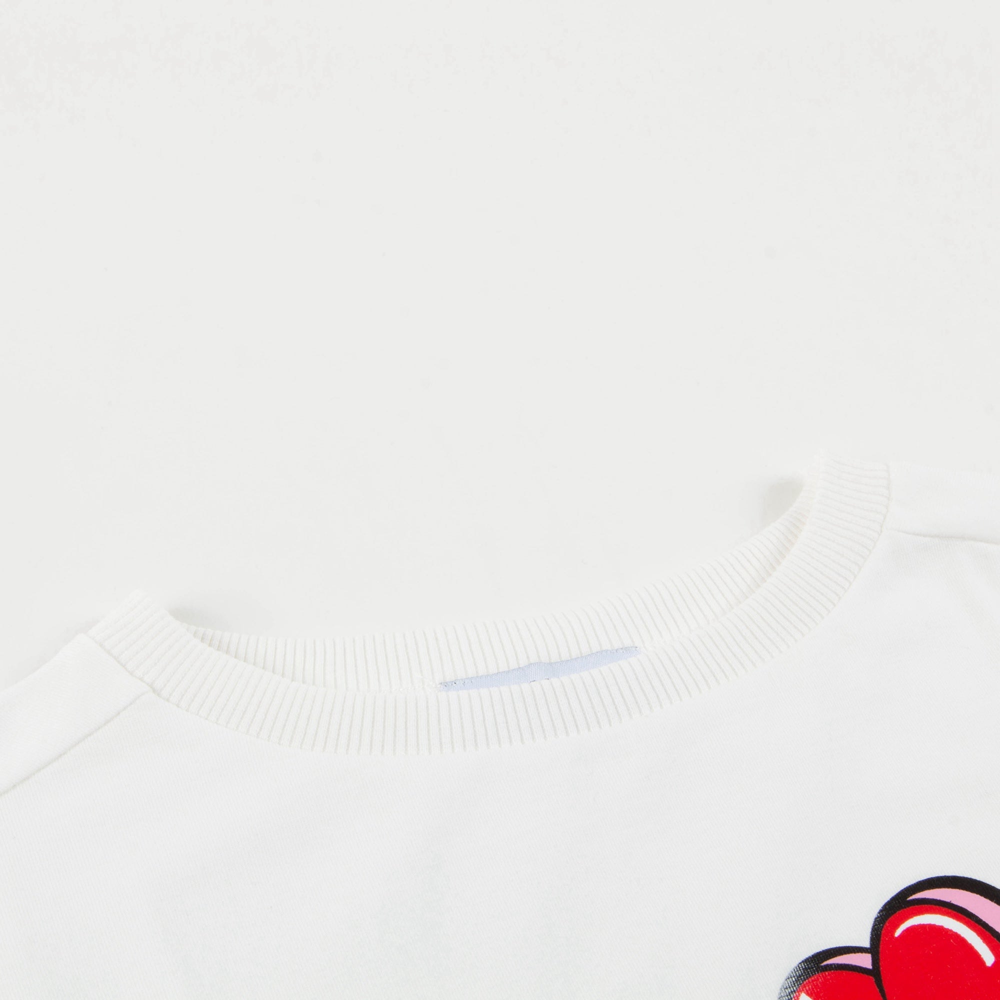Girls White Logo Cotton Undershirt