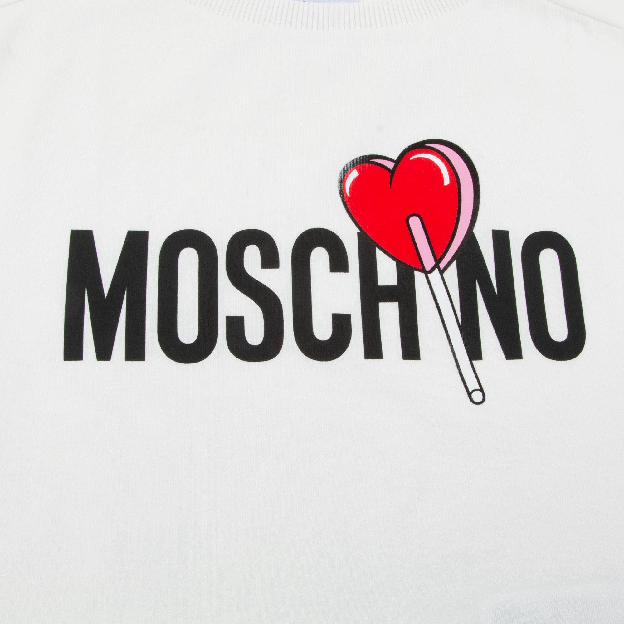 Girls White Logo Cotton Undershirt