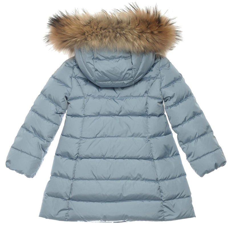 Girls Sky Blue Plush Trims Hooded 'Neste'Jacket - CÉMAROSE | Children's Fashion Store - 2