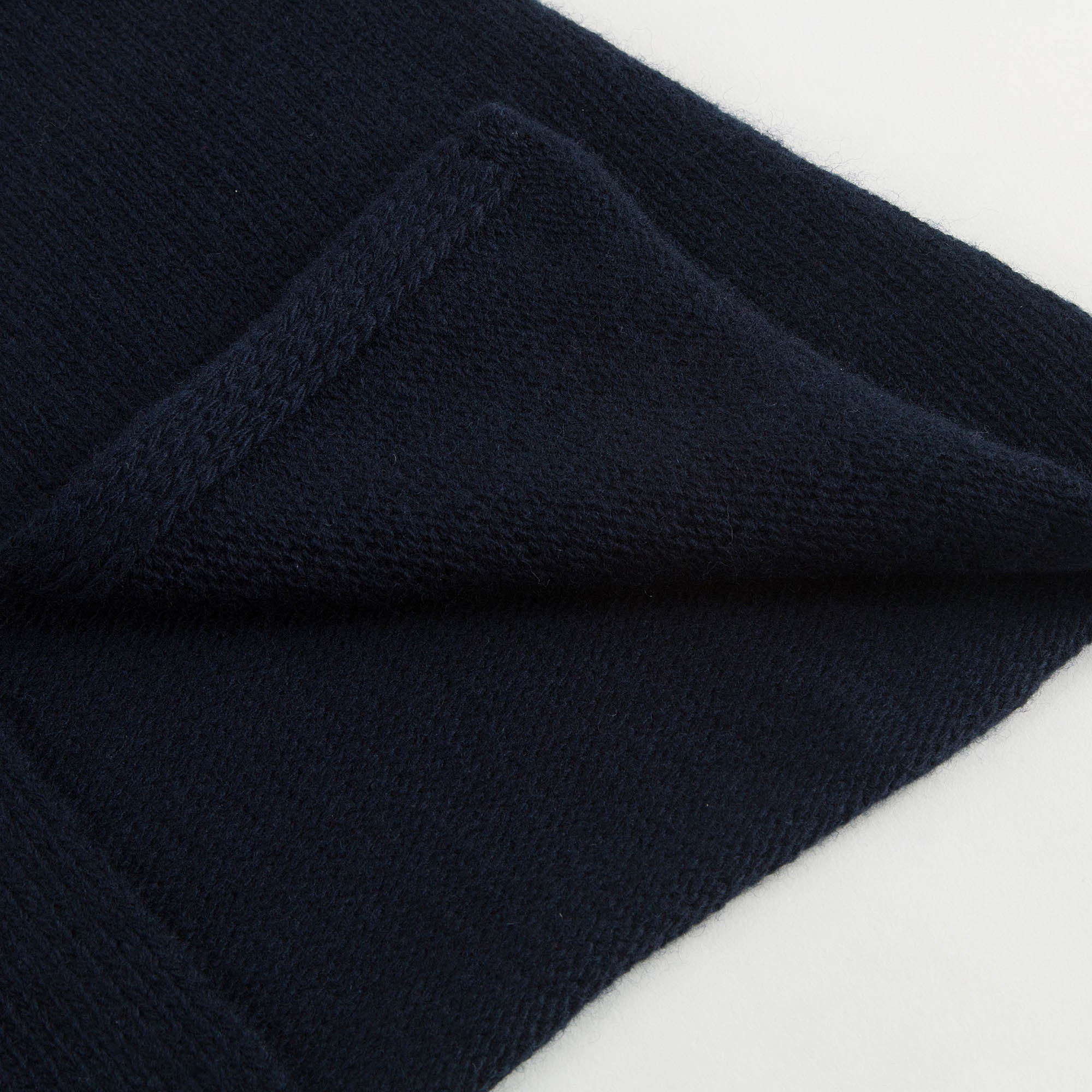 Girls Navy Blue Patch Flower Trims Wool Cardigan