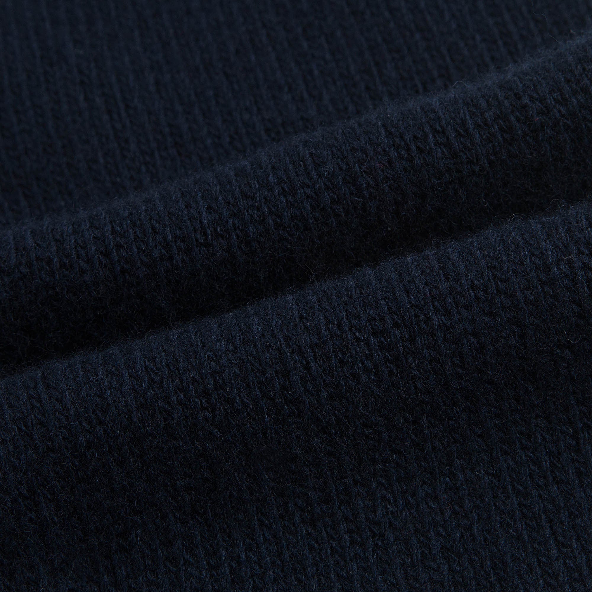 Girls Navy Blue Patch Flower Trims Wool Cardigan