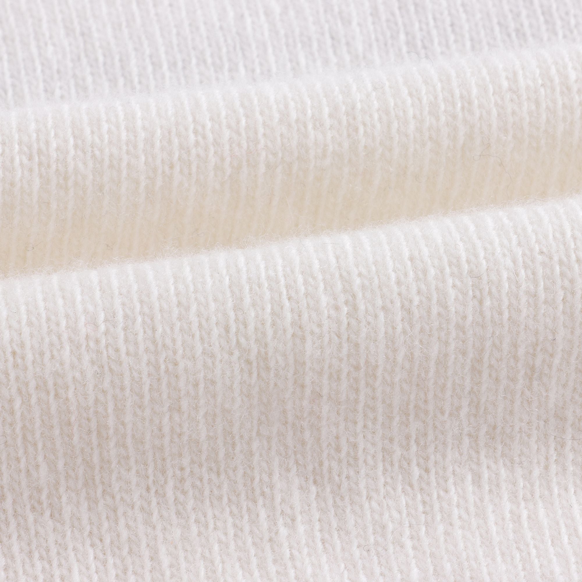 Girls White Logo Wool Sweater
