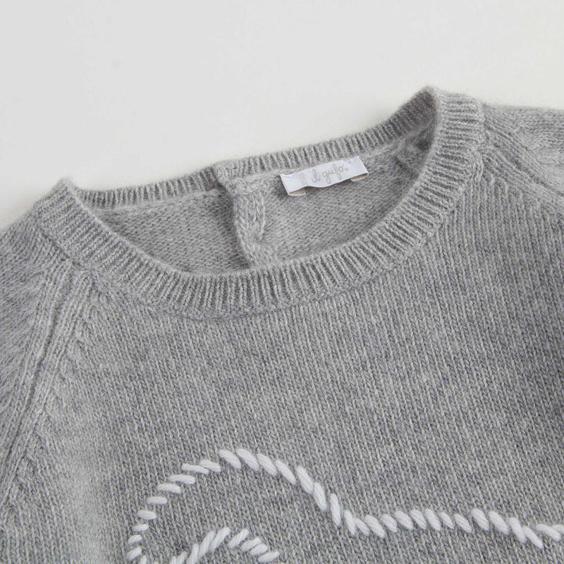 Baby Boys Grey Wool Sweater