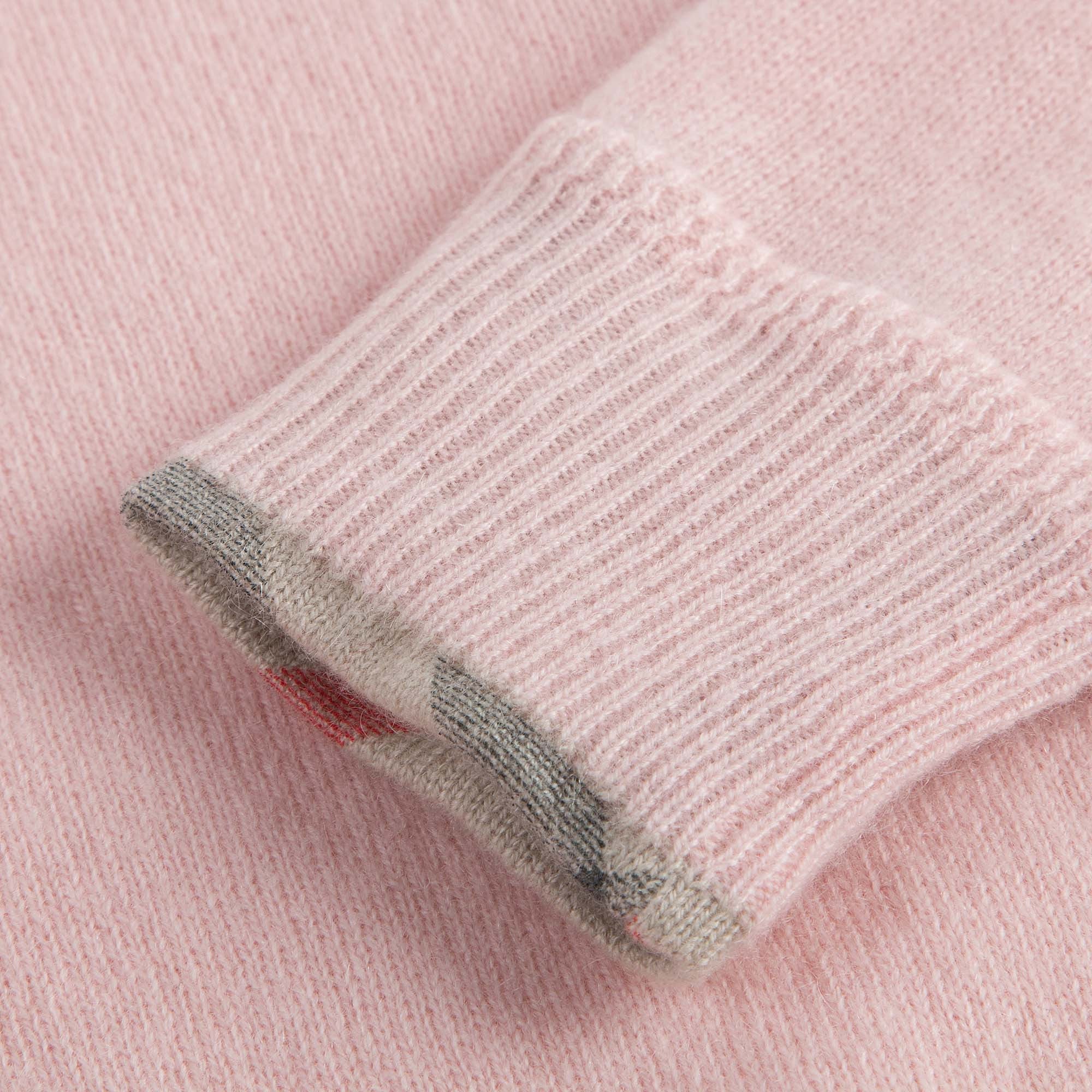 Girls Pink Cashmere Knitted Sweater