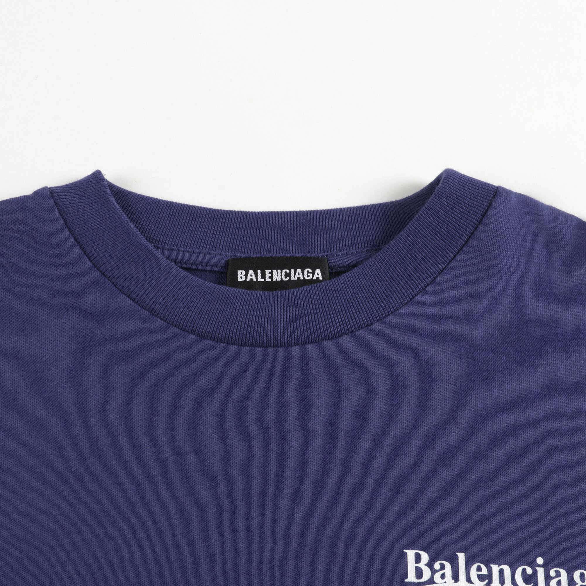 Boys & Girls Blue Logo Cotton Top