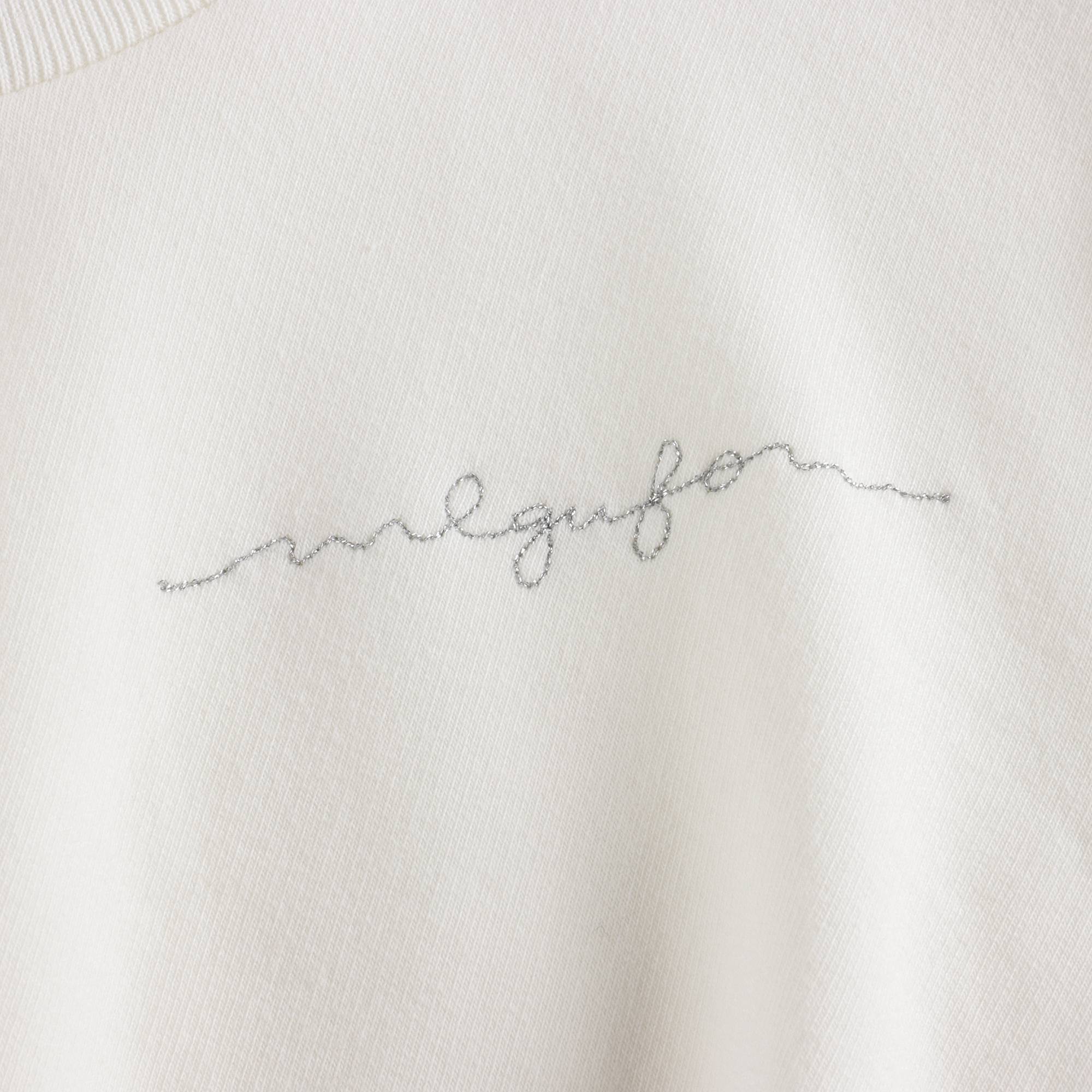 Girls White Cotton Sweatshirt