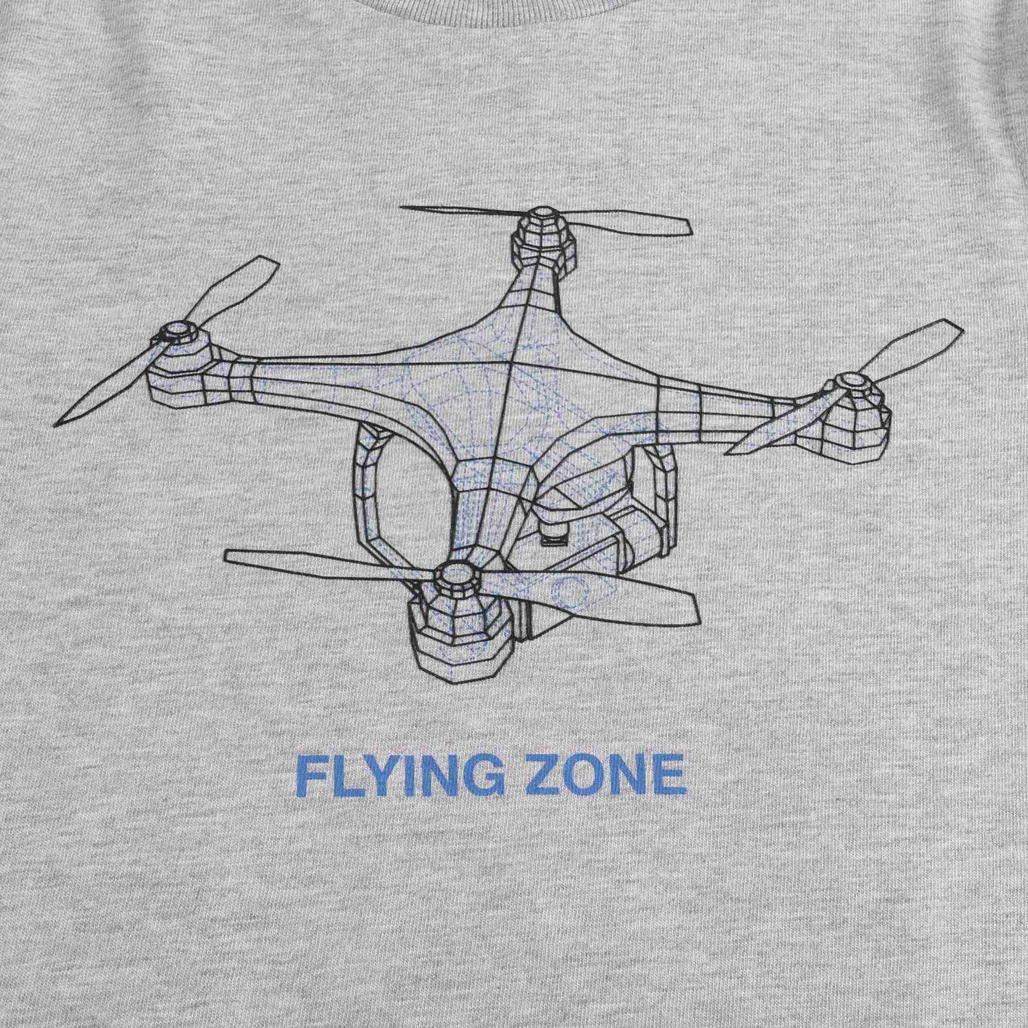 Boys & Girls Grey Printed Cotton T-Shirt