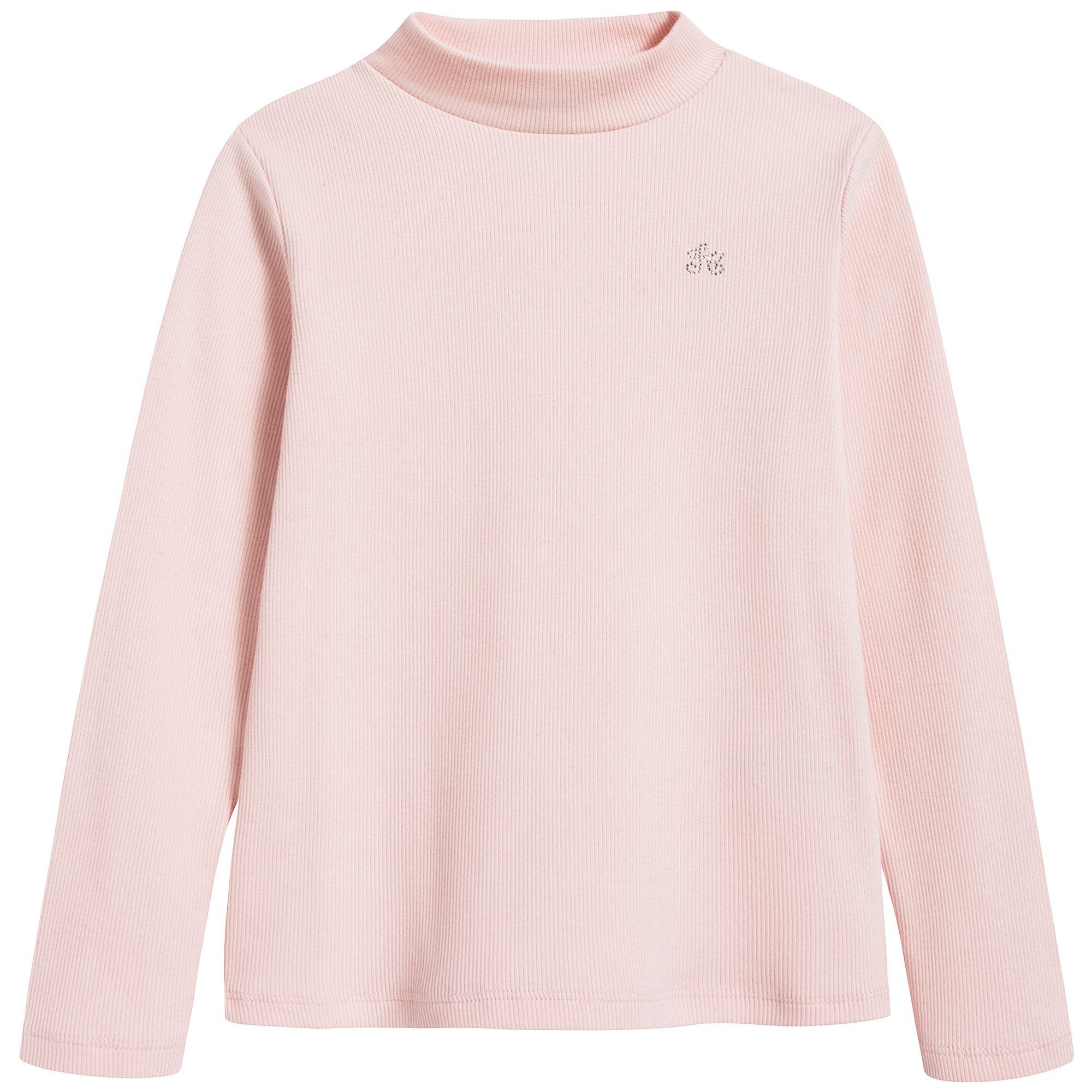 Girls Rose Nude Cotton Pullover