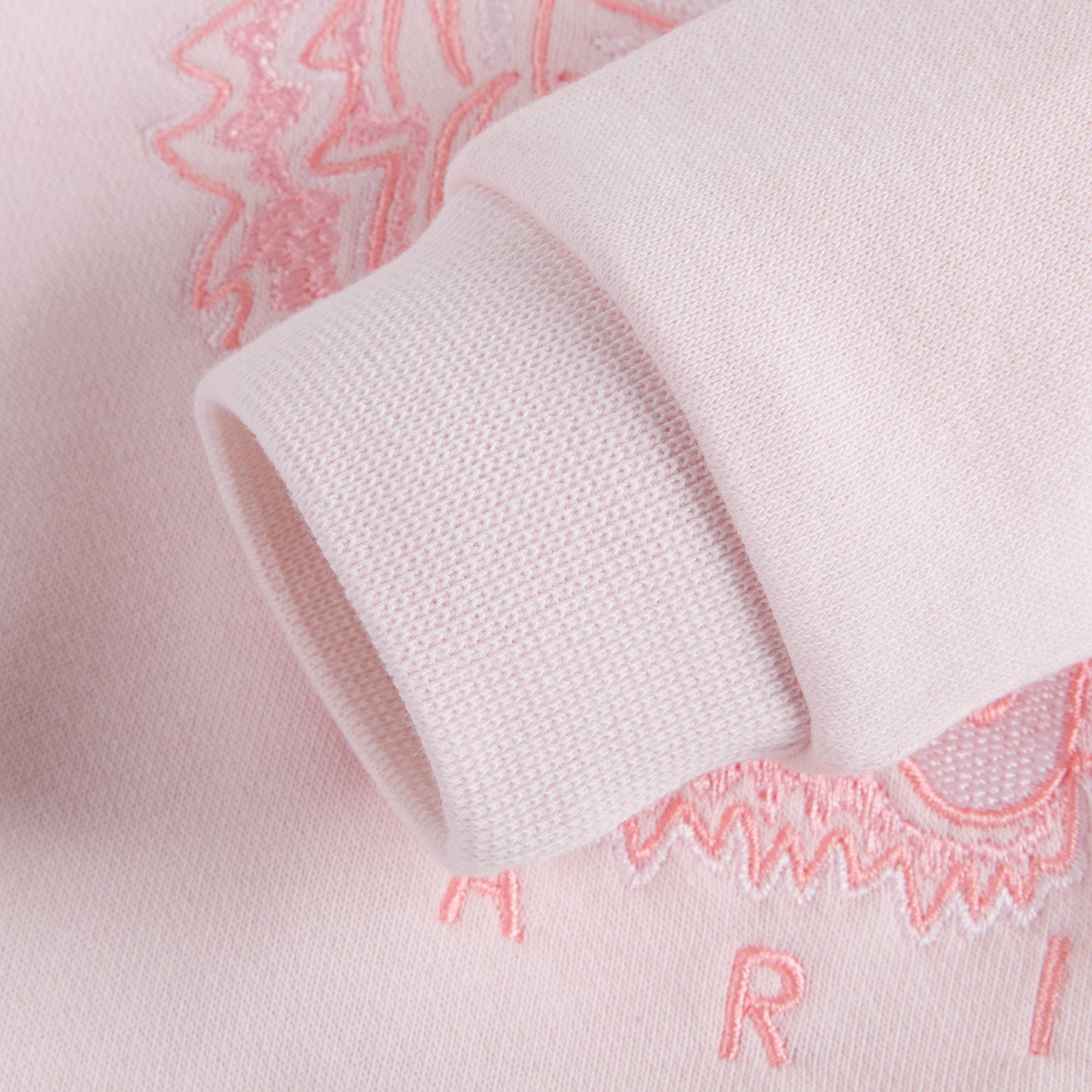 Baby Girls Light Pink Tiger Cotton Sweatshirt
