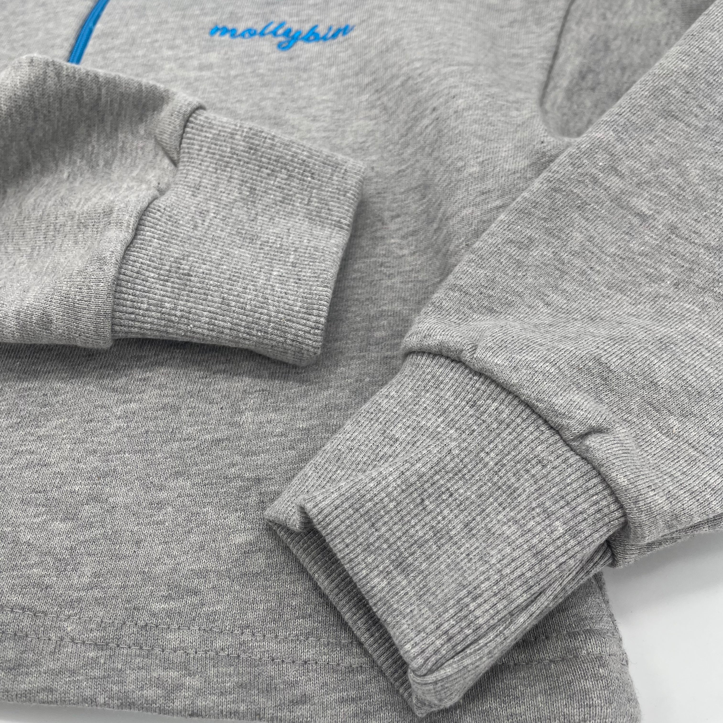 Boys & Girls Light Grey Cotton Sweatshirt