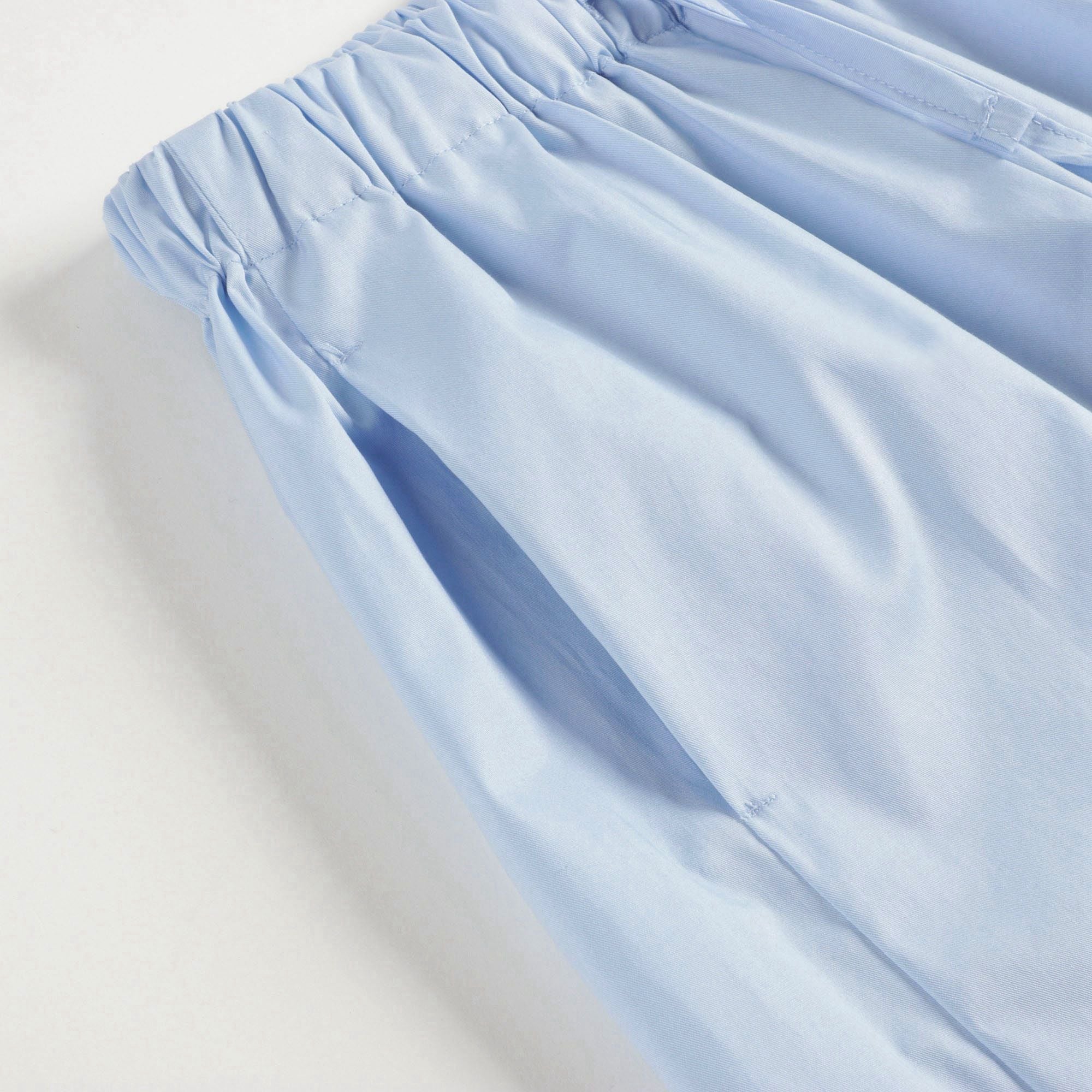 Girls Blue Cotton Trousers