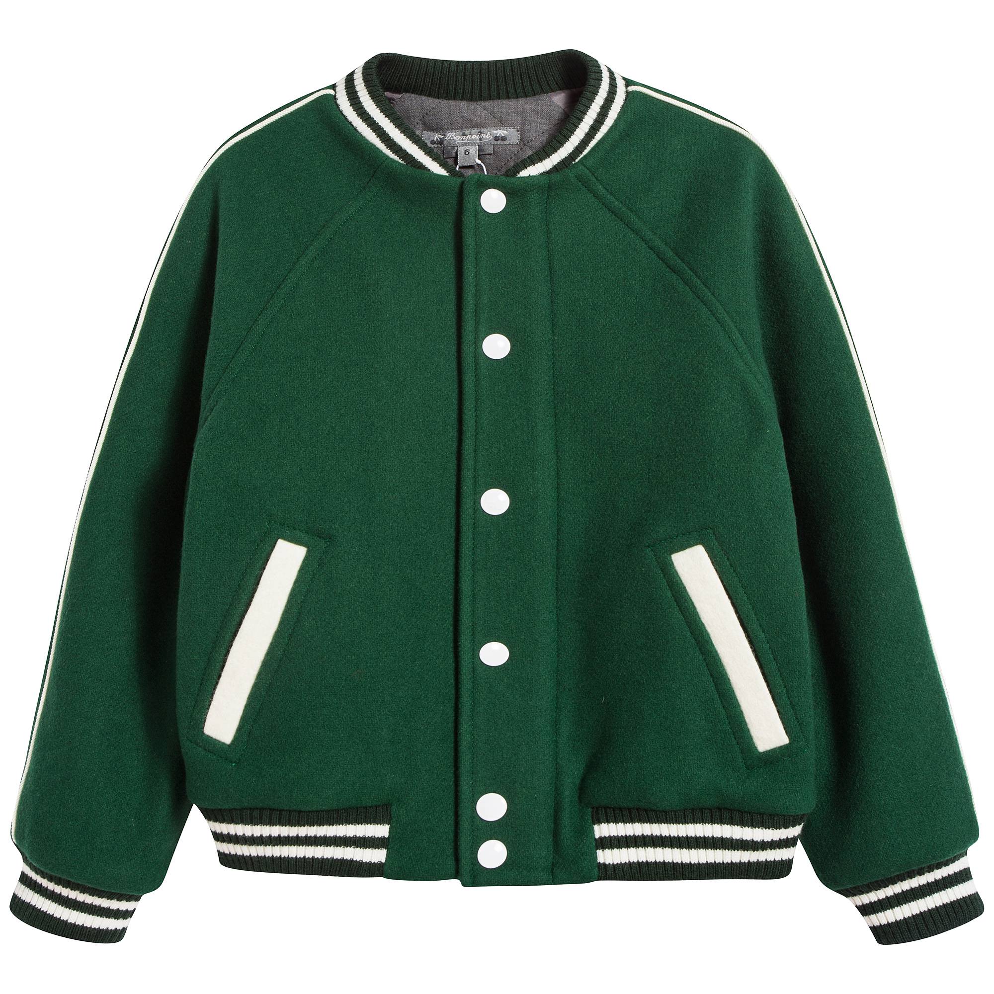 女童墨绿色外套