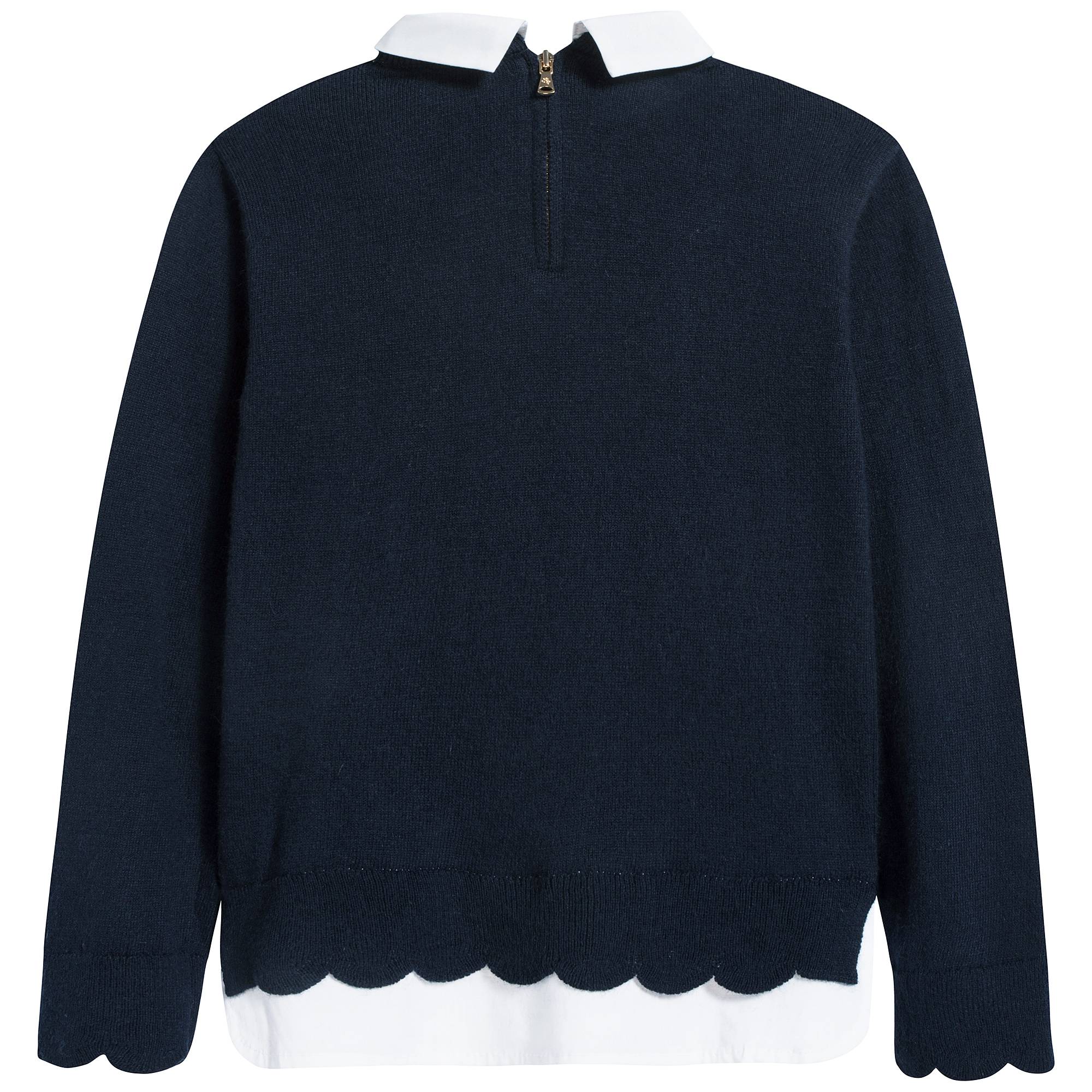 Girls Marine Cotton Sweatshirt