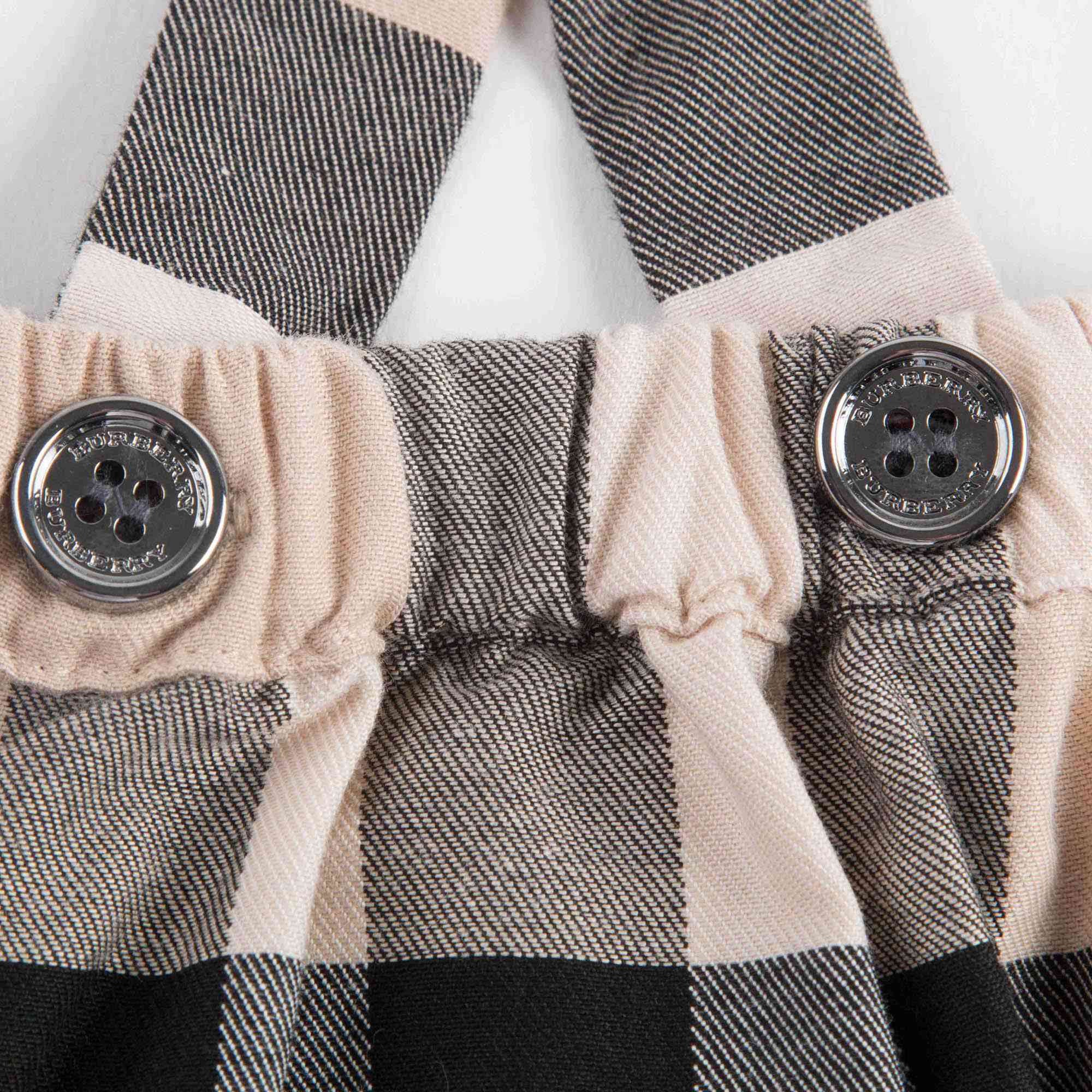 Baby Girls Beige Check Cotton Skirt