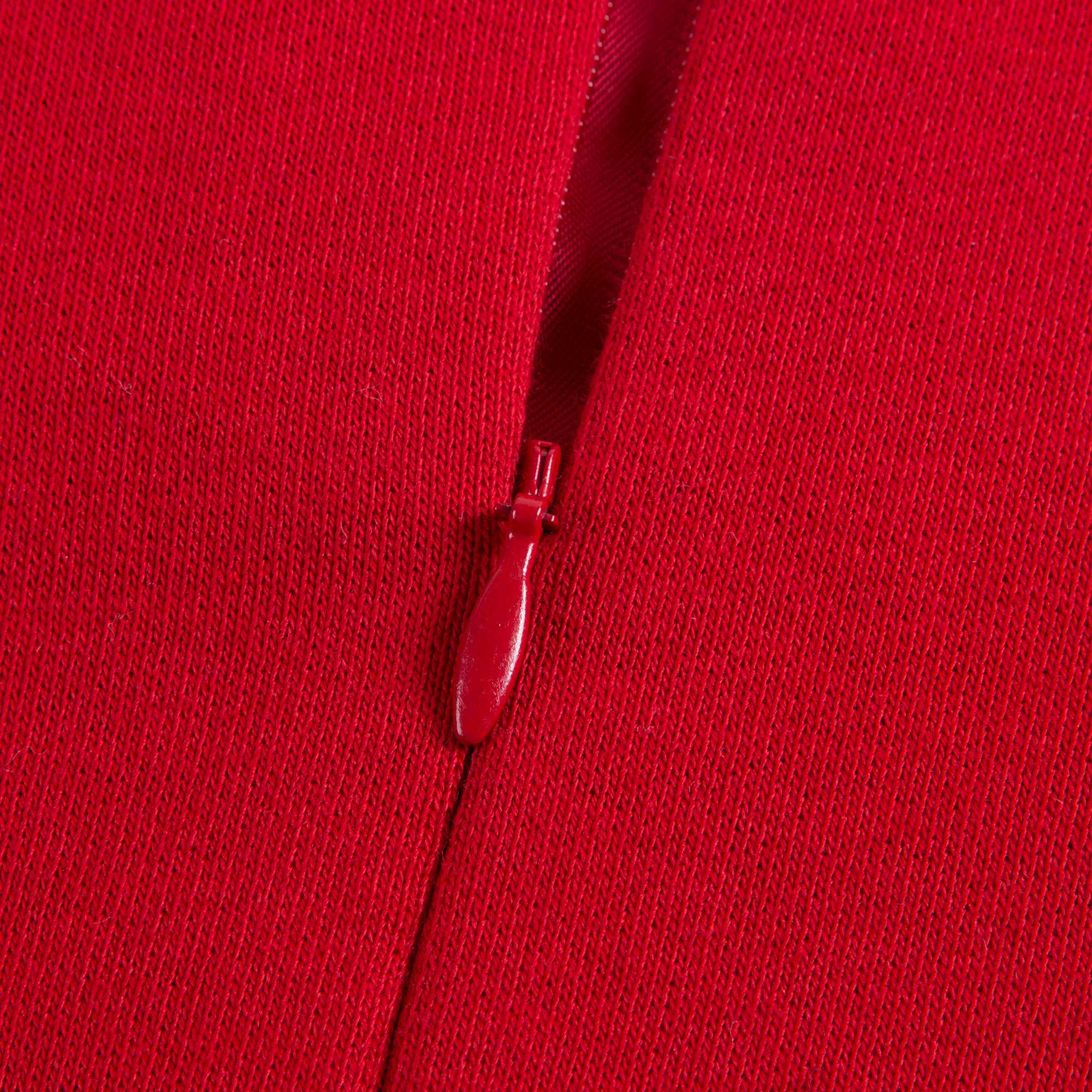 Girls Red Check Cotton Dress