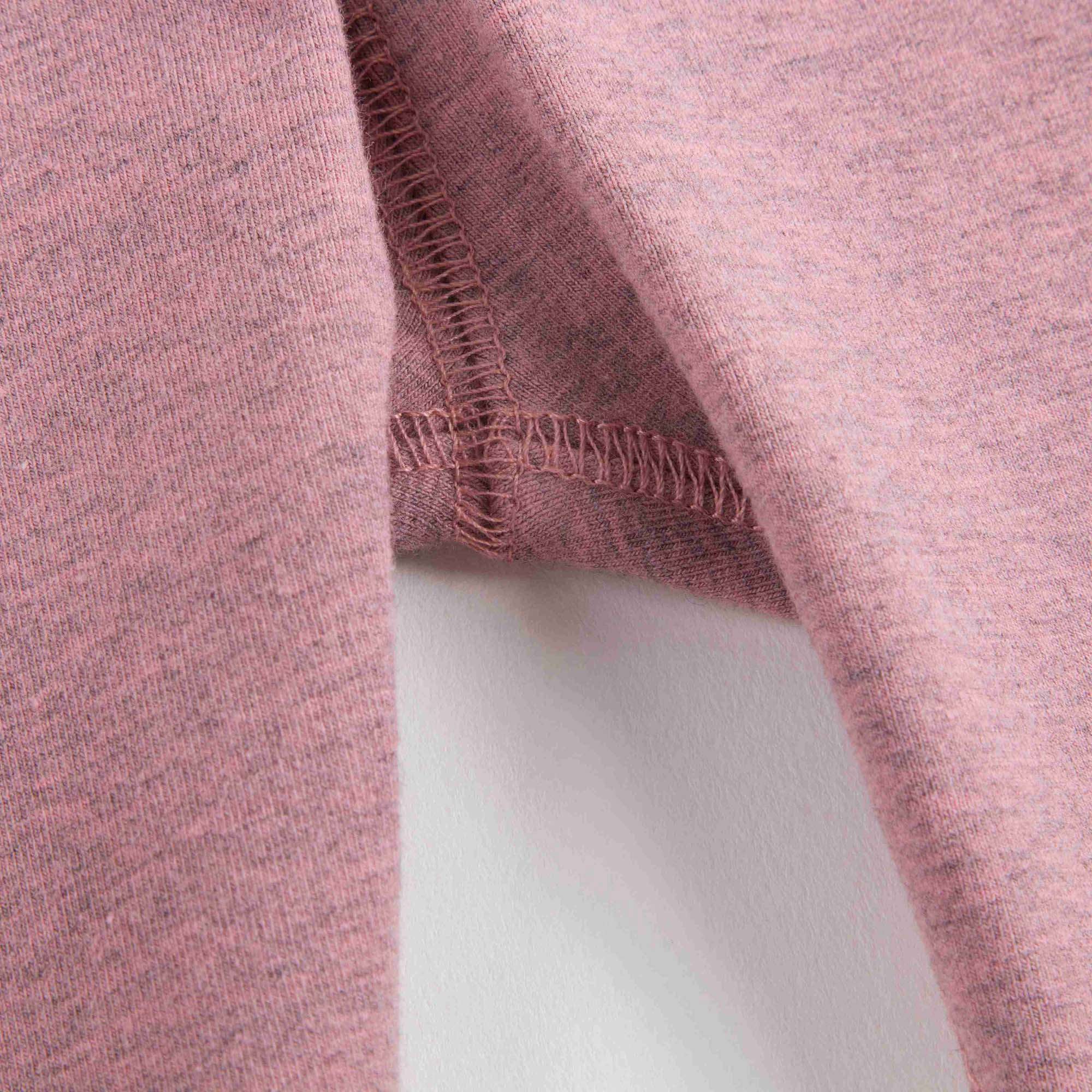 Girls Pink Cotton Leggings With Check Cuffs