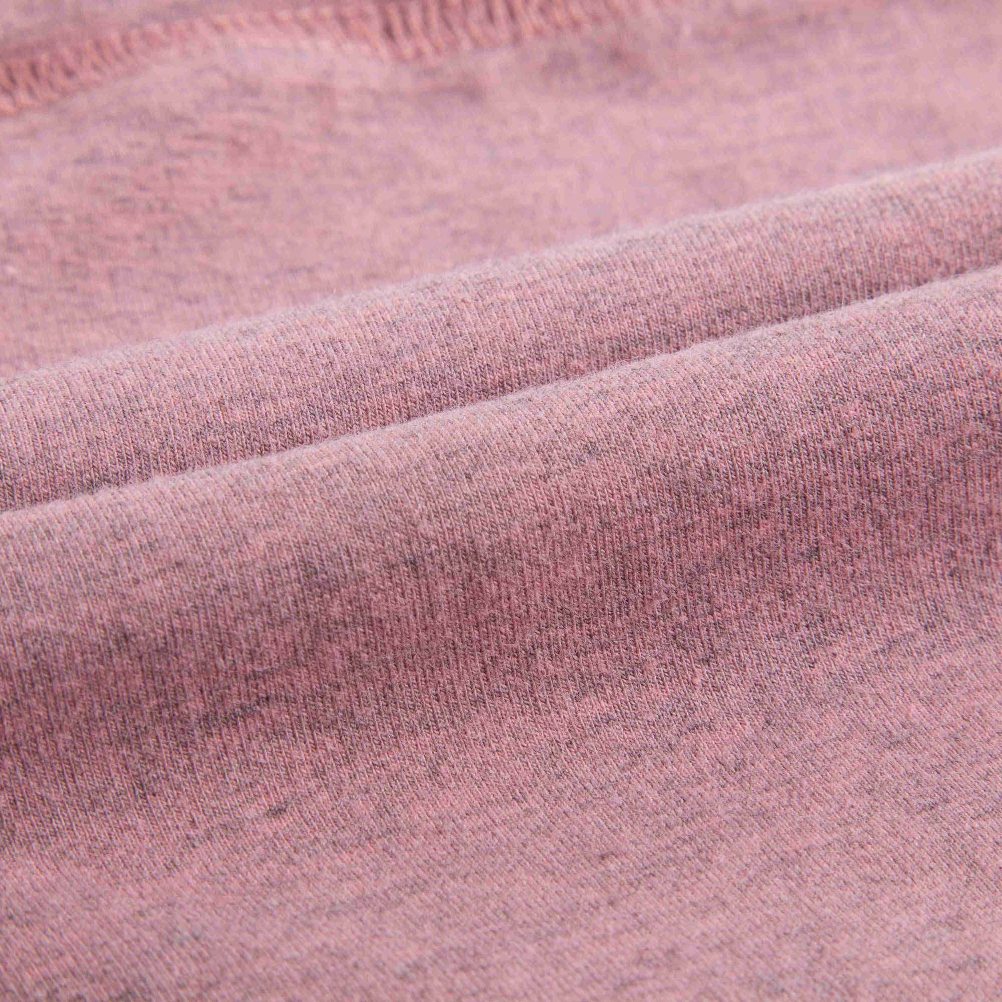 Girls Pink Cotton Leggings With Check Cuffs