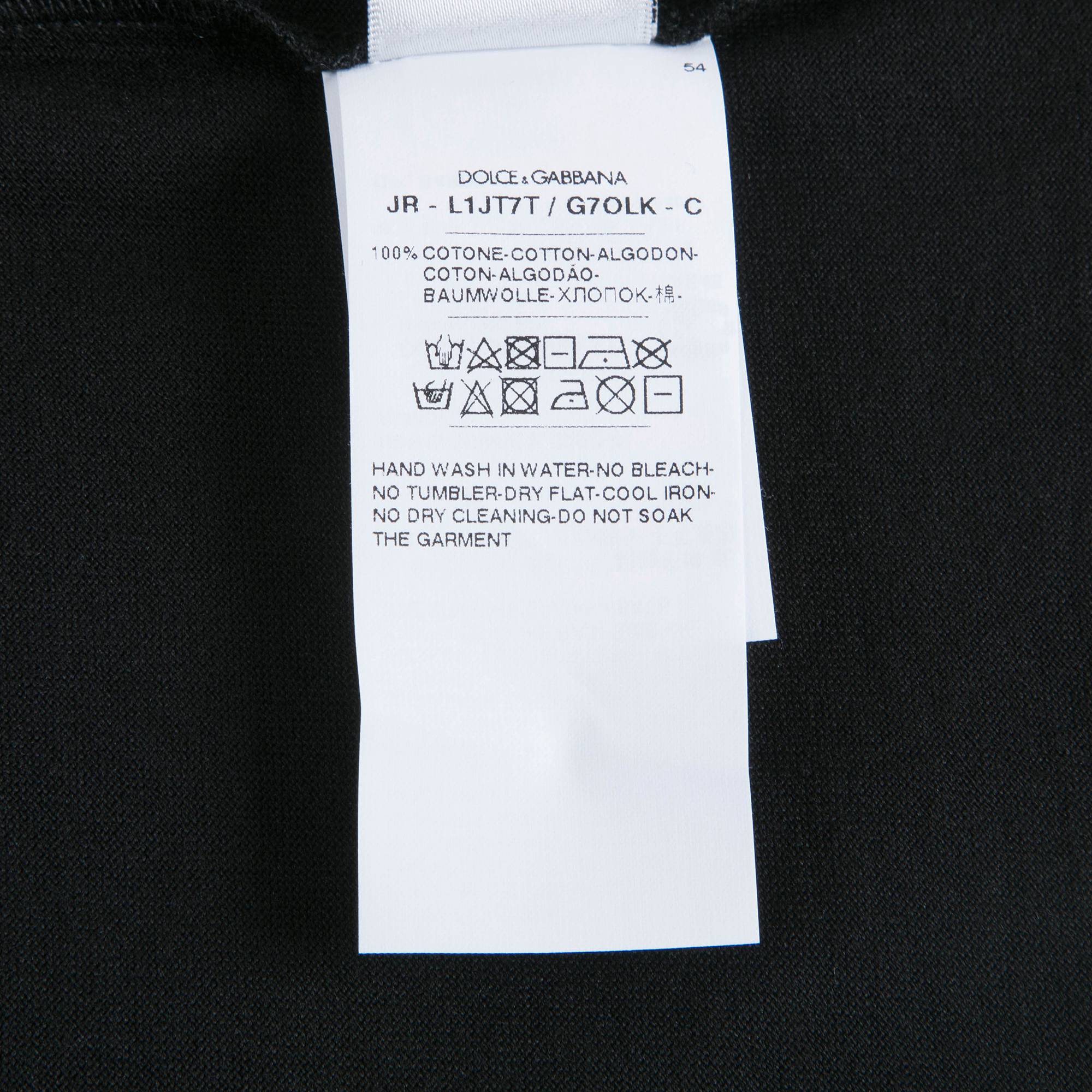 Baby Boys Black Cotton T-shirt