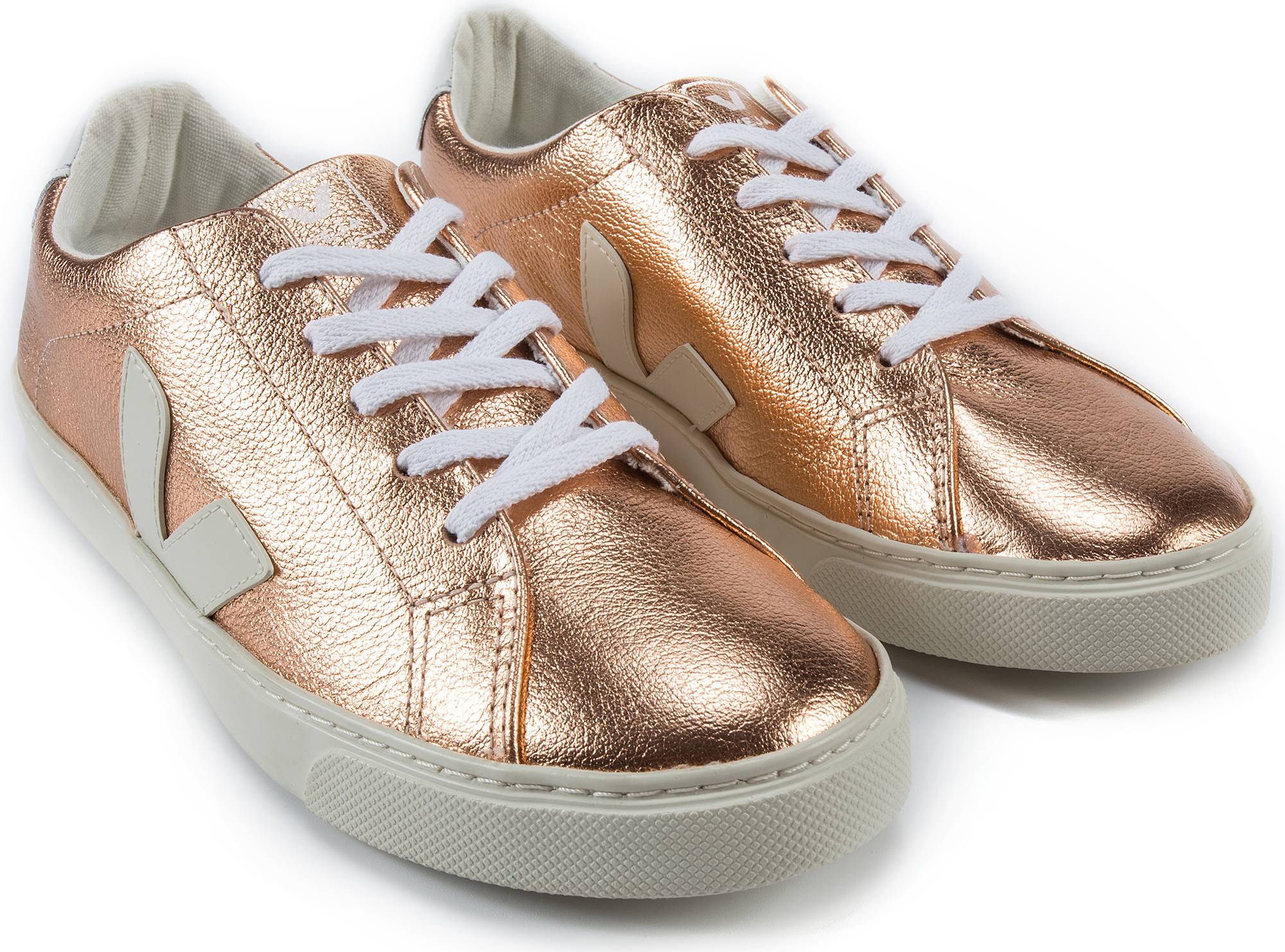 Girls Venus Pierre Leather With White "V" Shoes