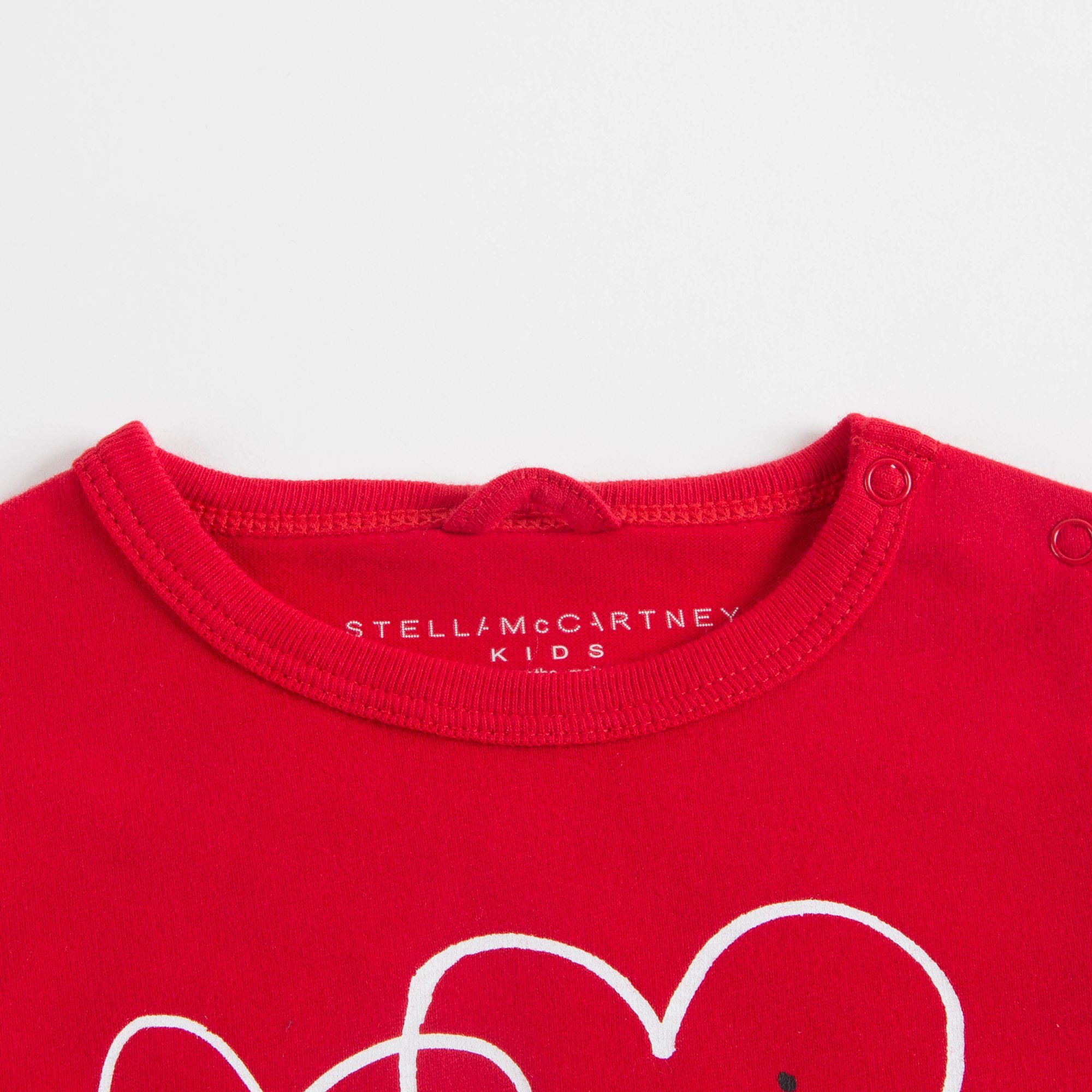 Baby Girls Red Cotton T-shirt