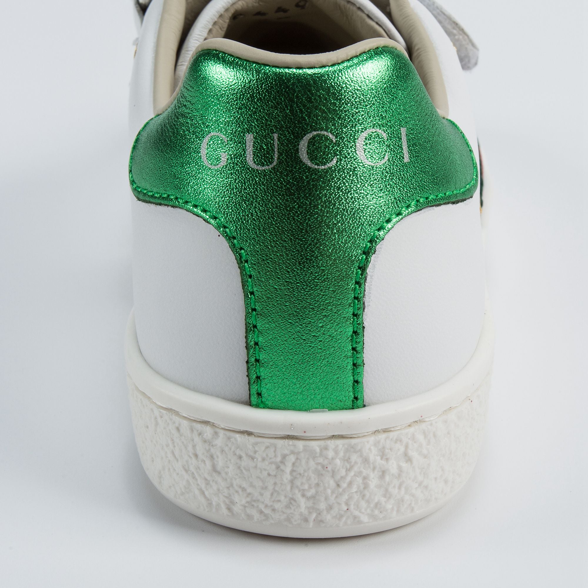 Girls & Boys White Velcro Leather Board Shoes