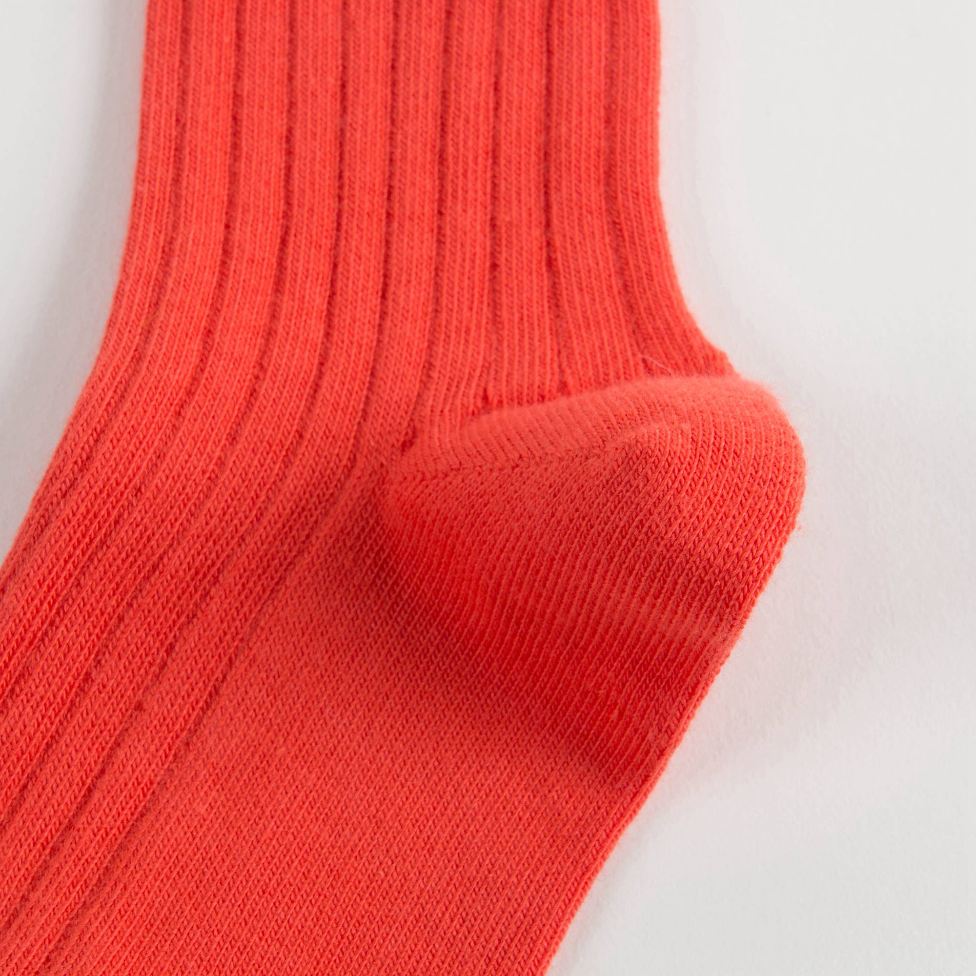 Girls Raspberry Cotton Rib Ankle Socks