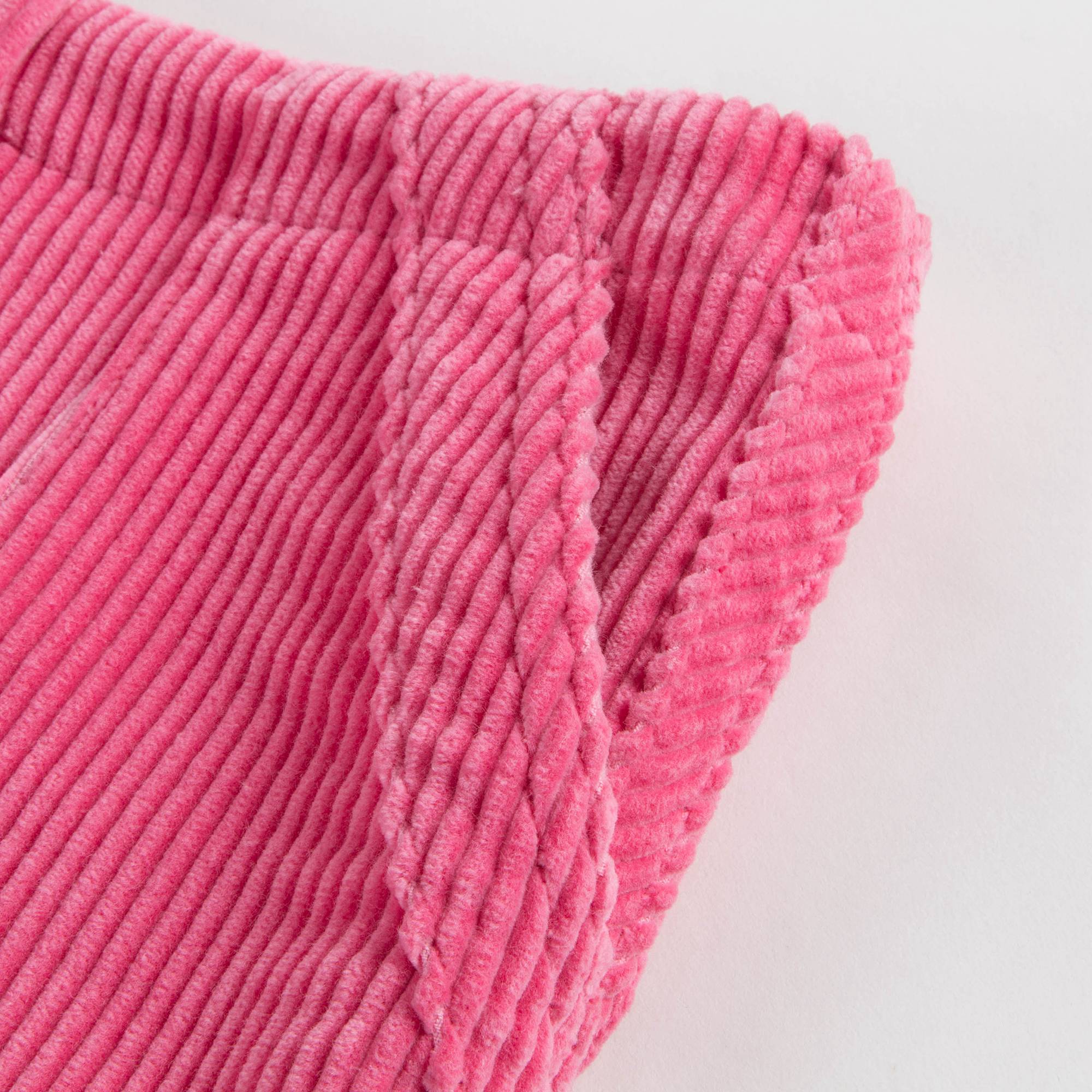 Girls Bright Rose Cotton Trousers