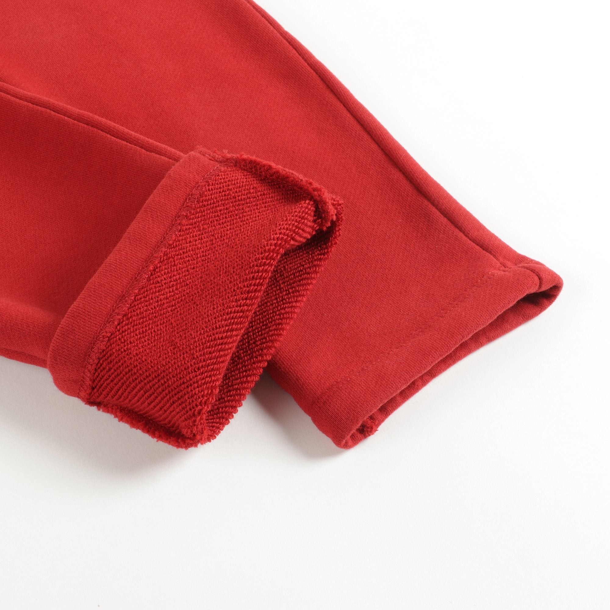 Girls Red Cotton Joggers