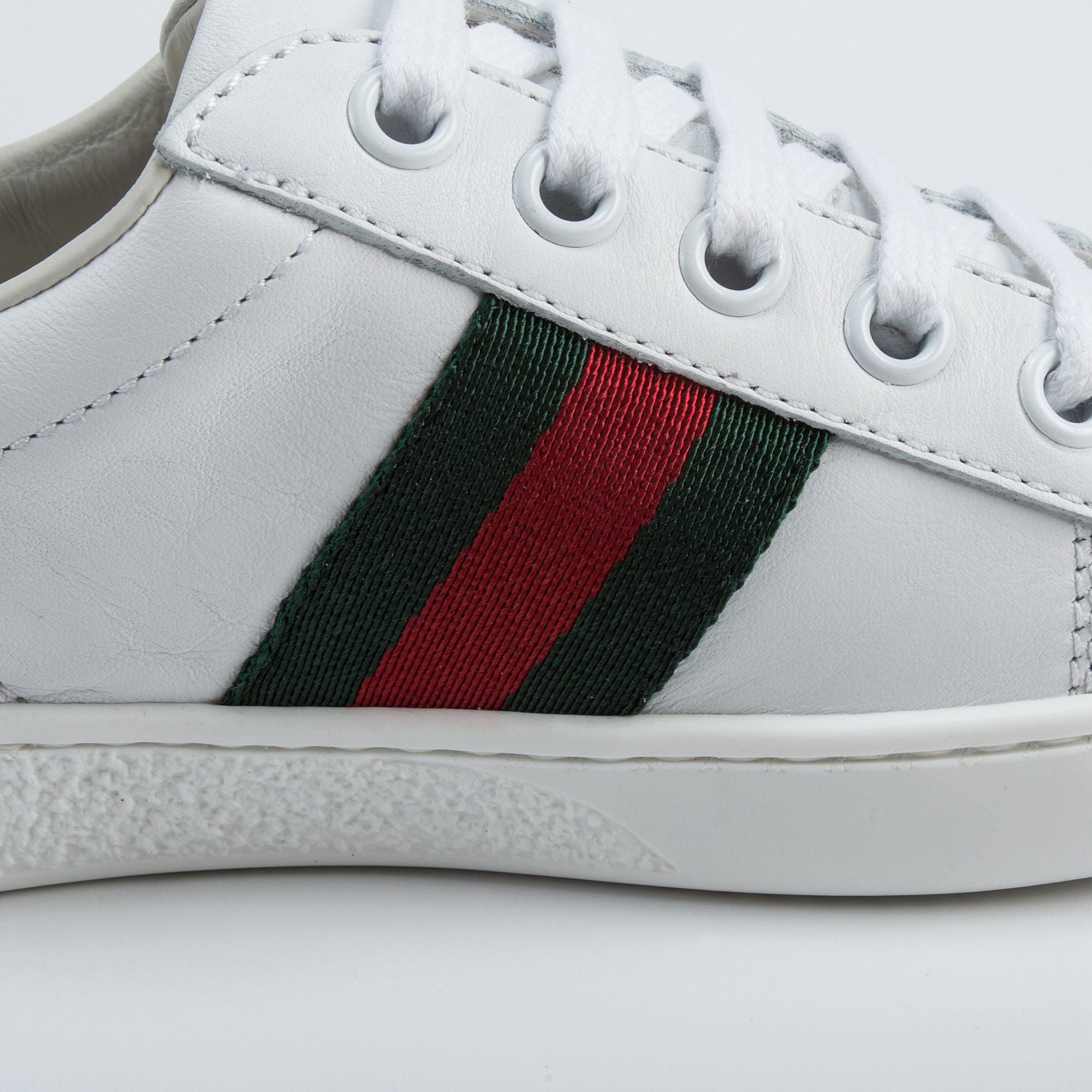 Girls & Boys White Leather Shoes