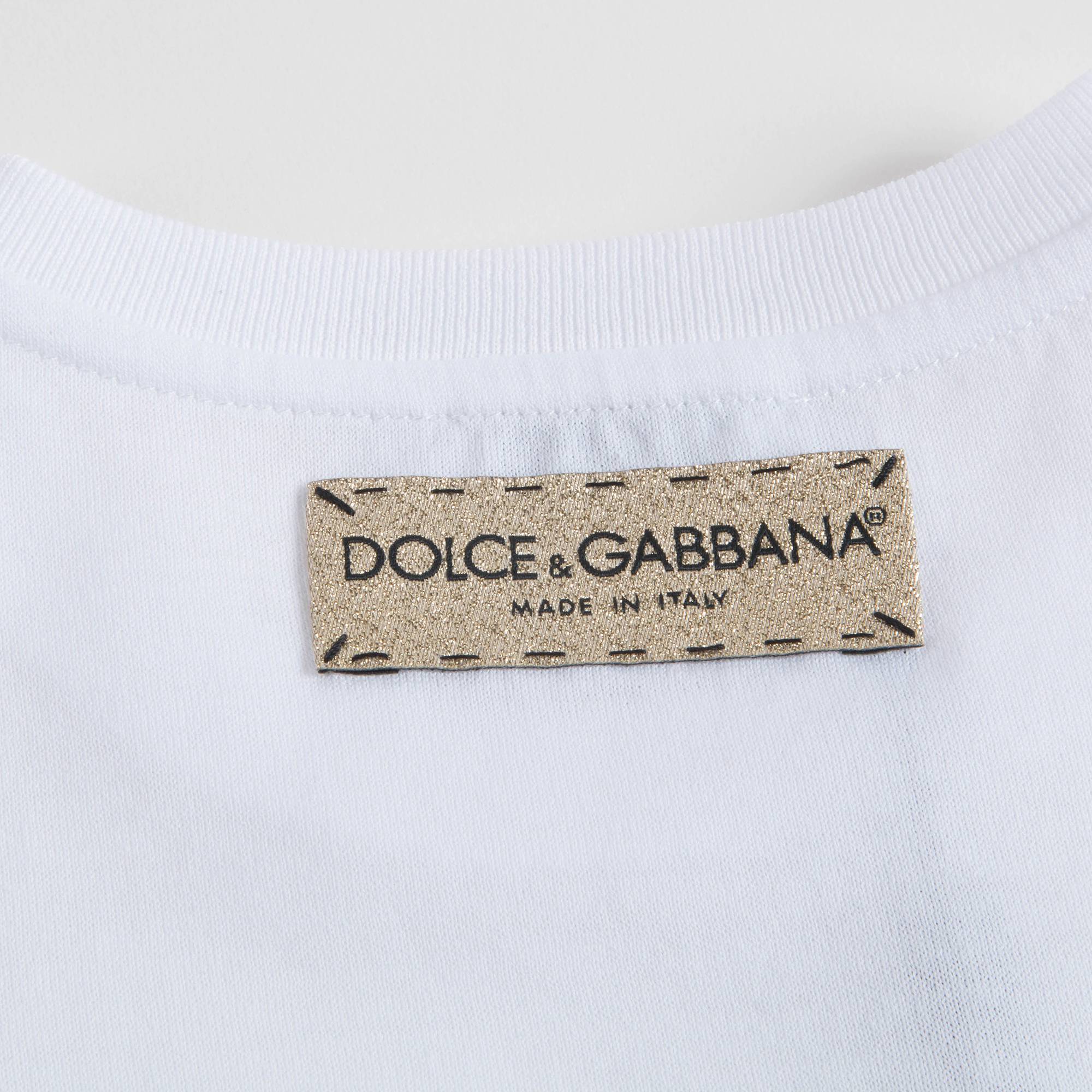 Girls White "Love" Cotton T-shirt