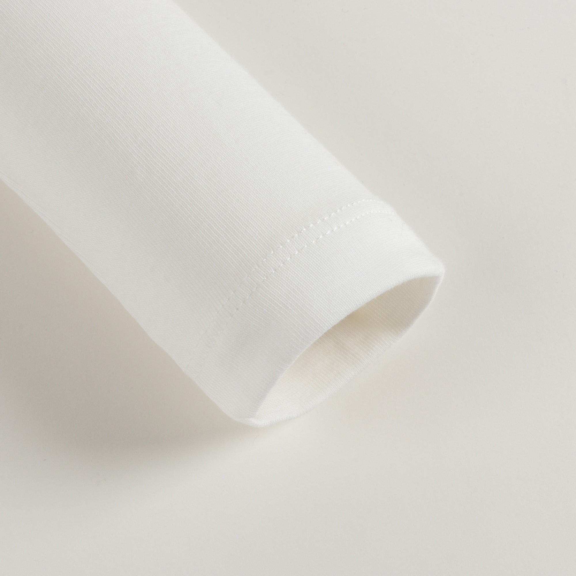 Girls White Cotton Turtleneck