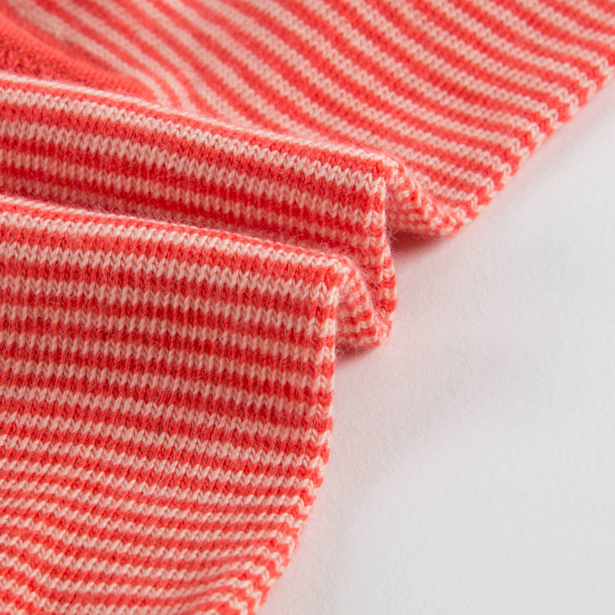 Girls Apricot Stripe Cotton Socks
