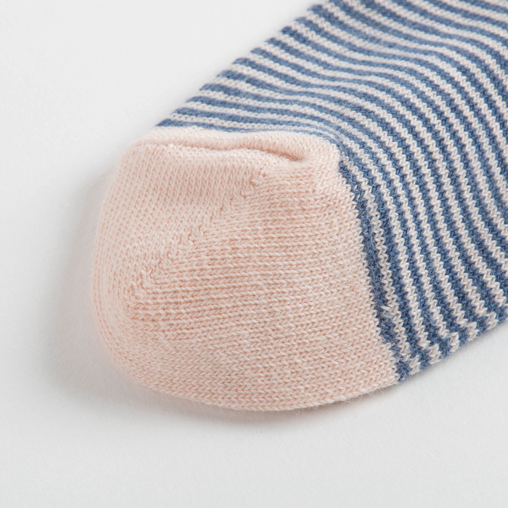 Girls Blue Stripe Cotton Socks