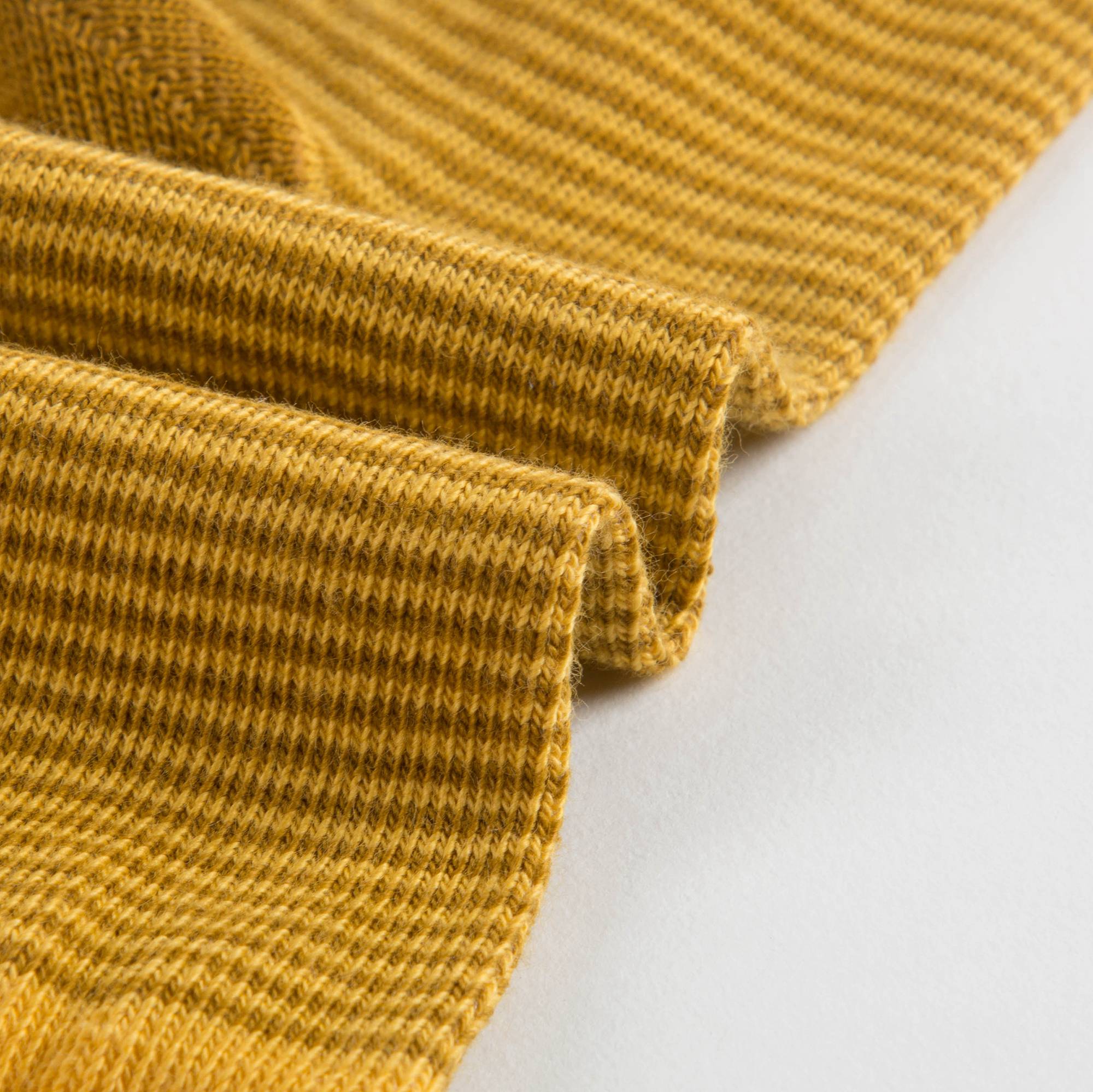 Girls Yellow Stripe Cotton Socks