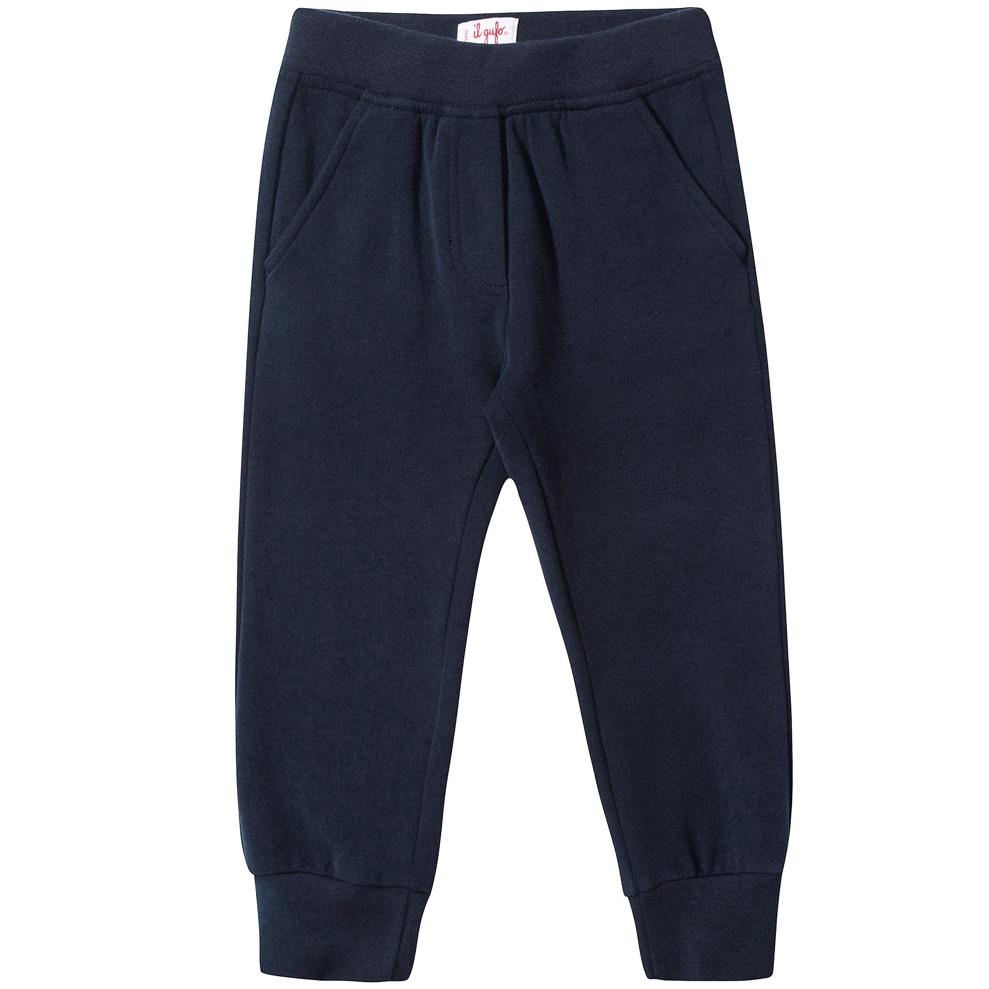 Girls Navy Blue Cotton Trousers