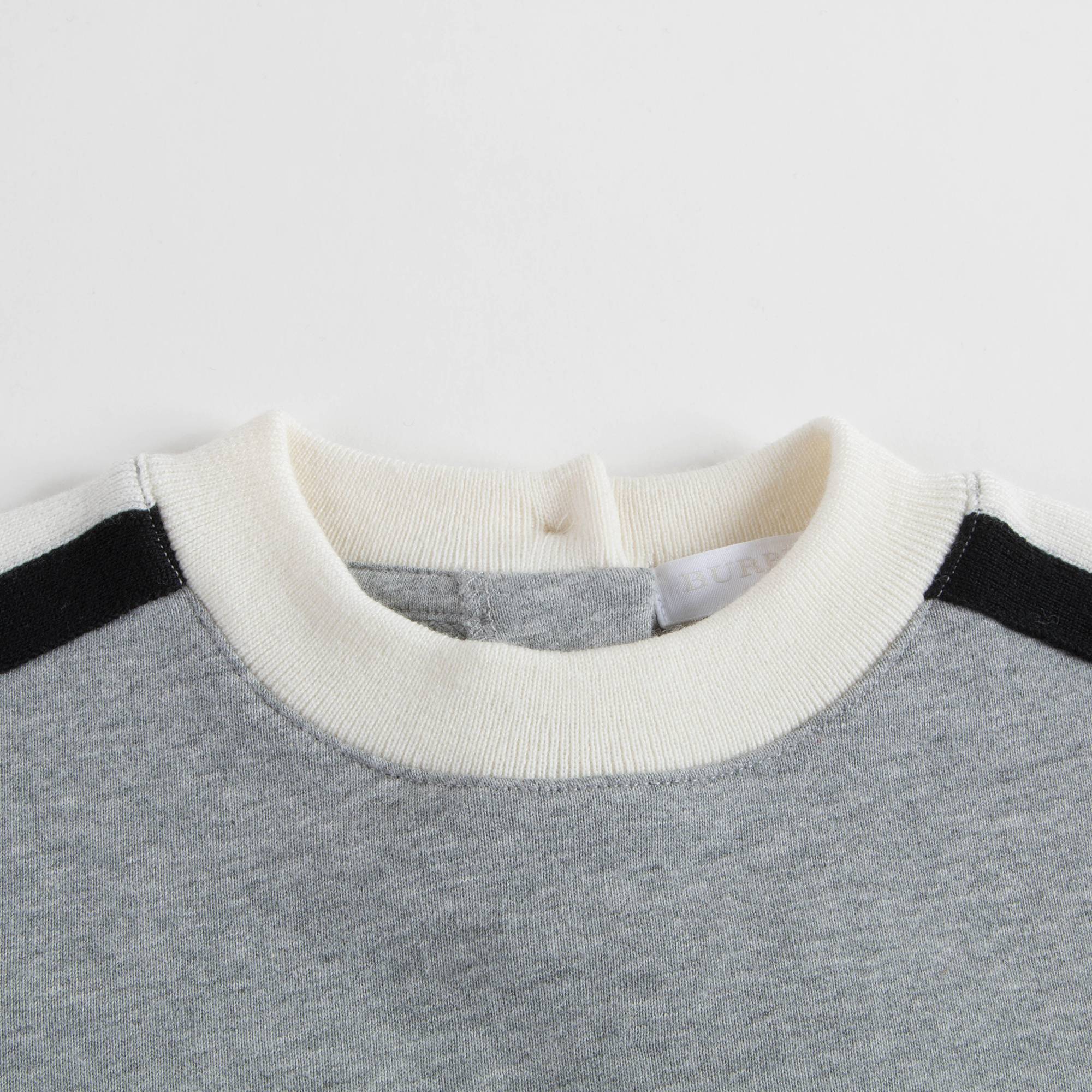 Baby Boys Grey Melange Cotton Sweatshirt