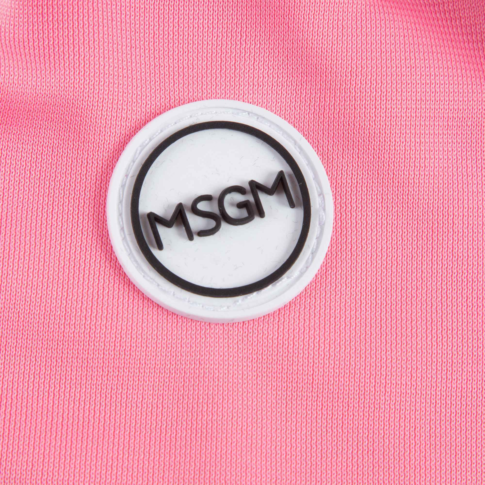 Girls Pink Jersey Skirt With Red Trim