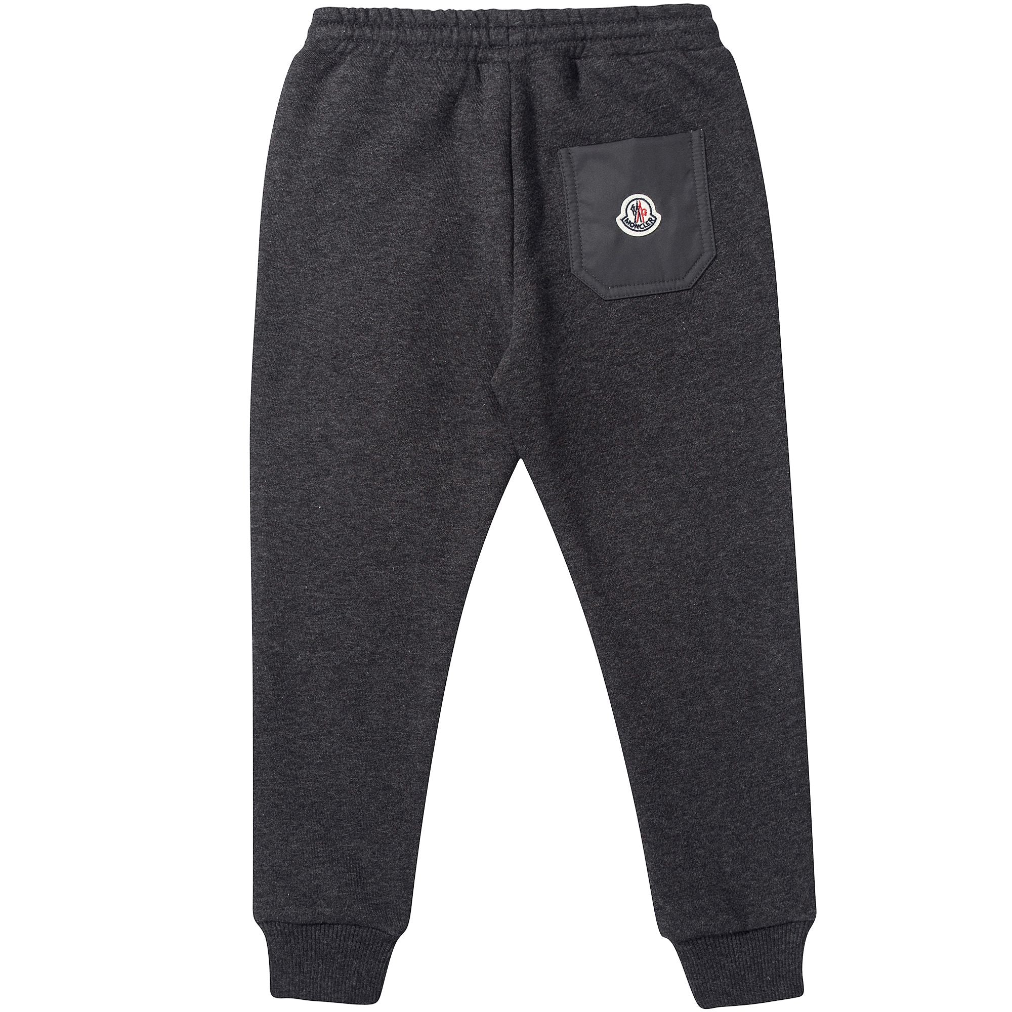 Boys Dark Grey Cotton Tracksuit