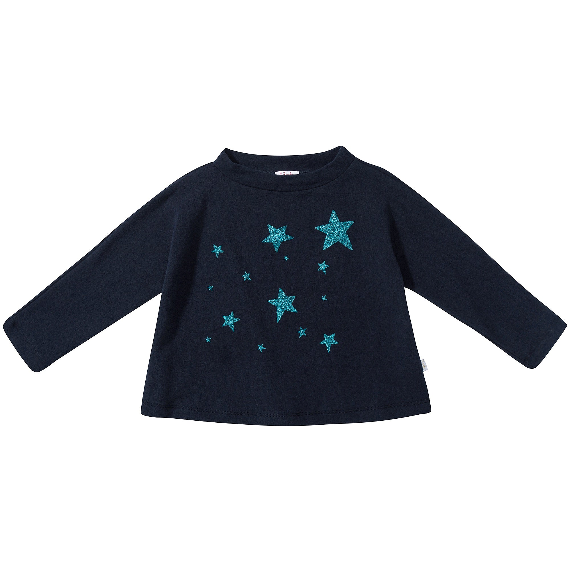 Girls Navy Blue Cotton Two Piece Sets