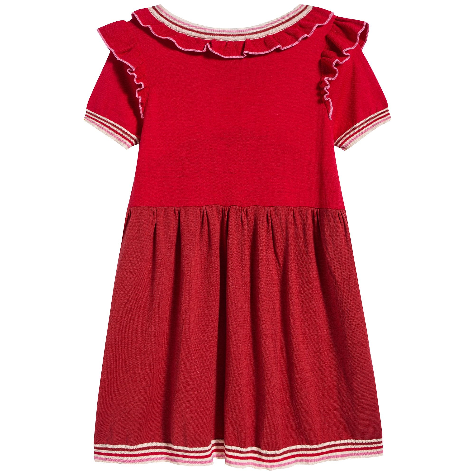 Girls Berry Cotton Dress
