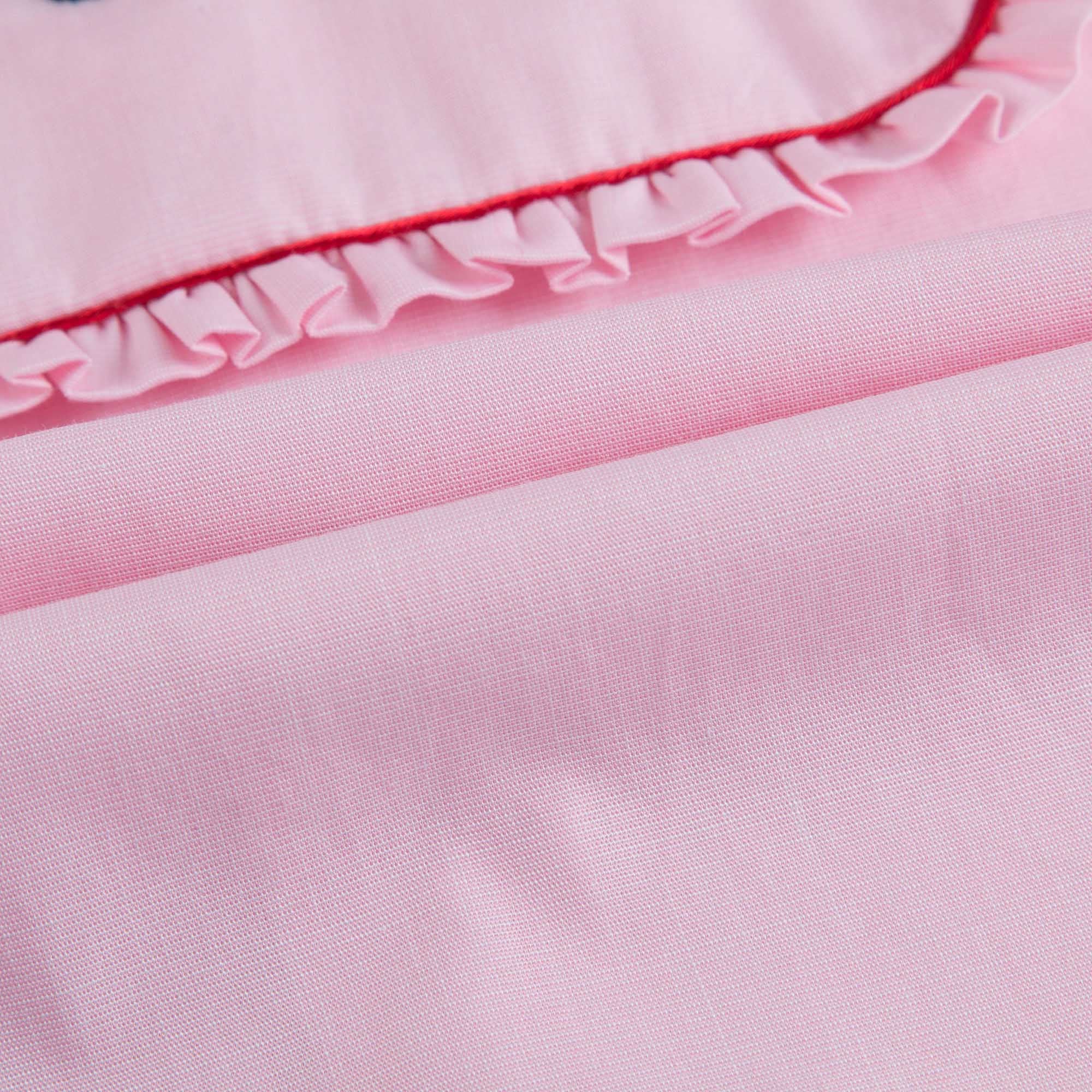 Baby Girls Light Pink Ribbed Cuffs Top