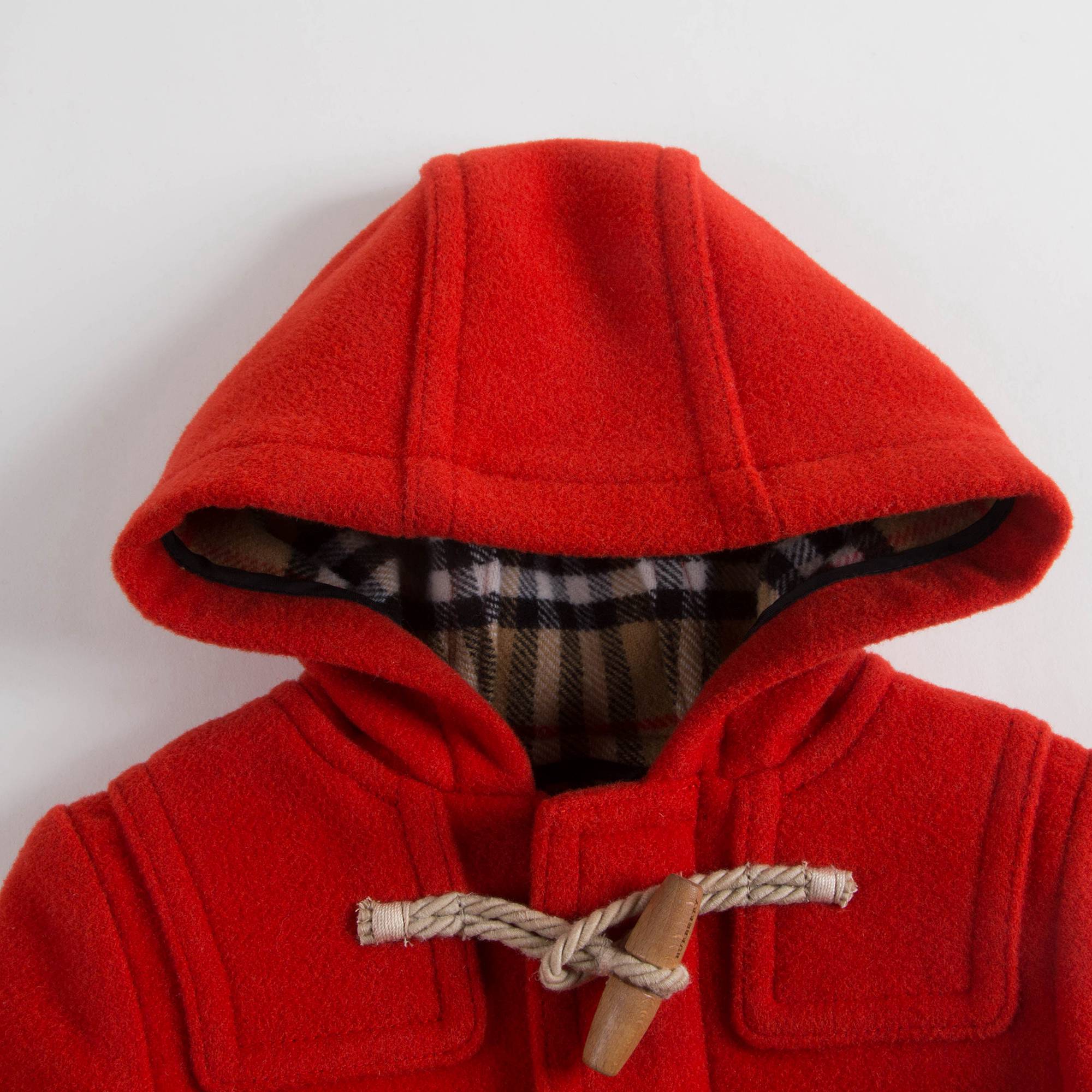 Baby Girls Orange Red Wool Coat