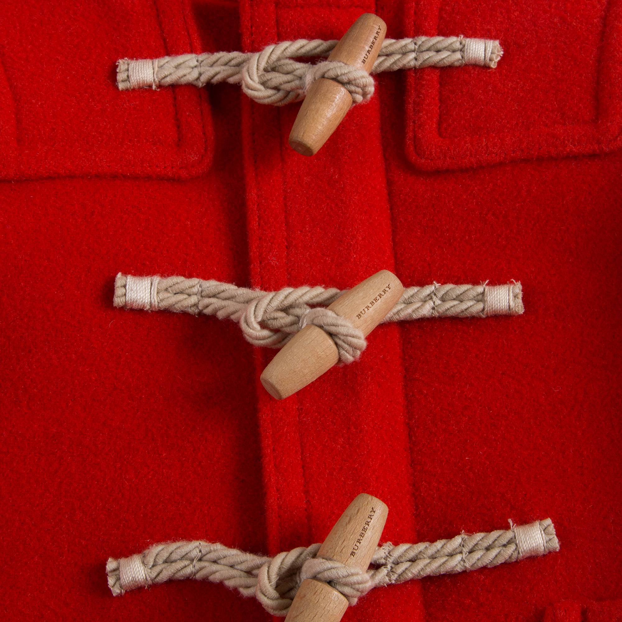 Baby Girls Orange Red Wool Coat