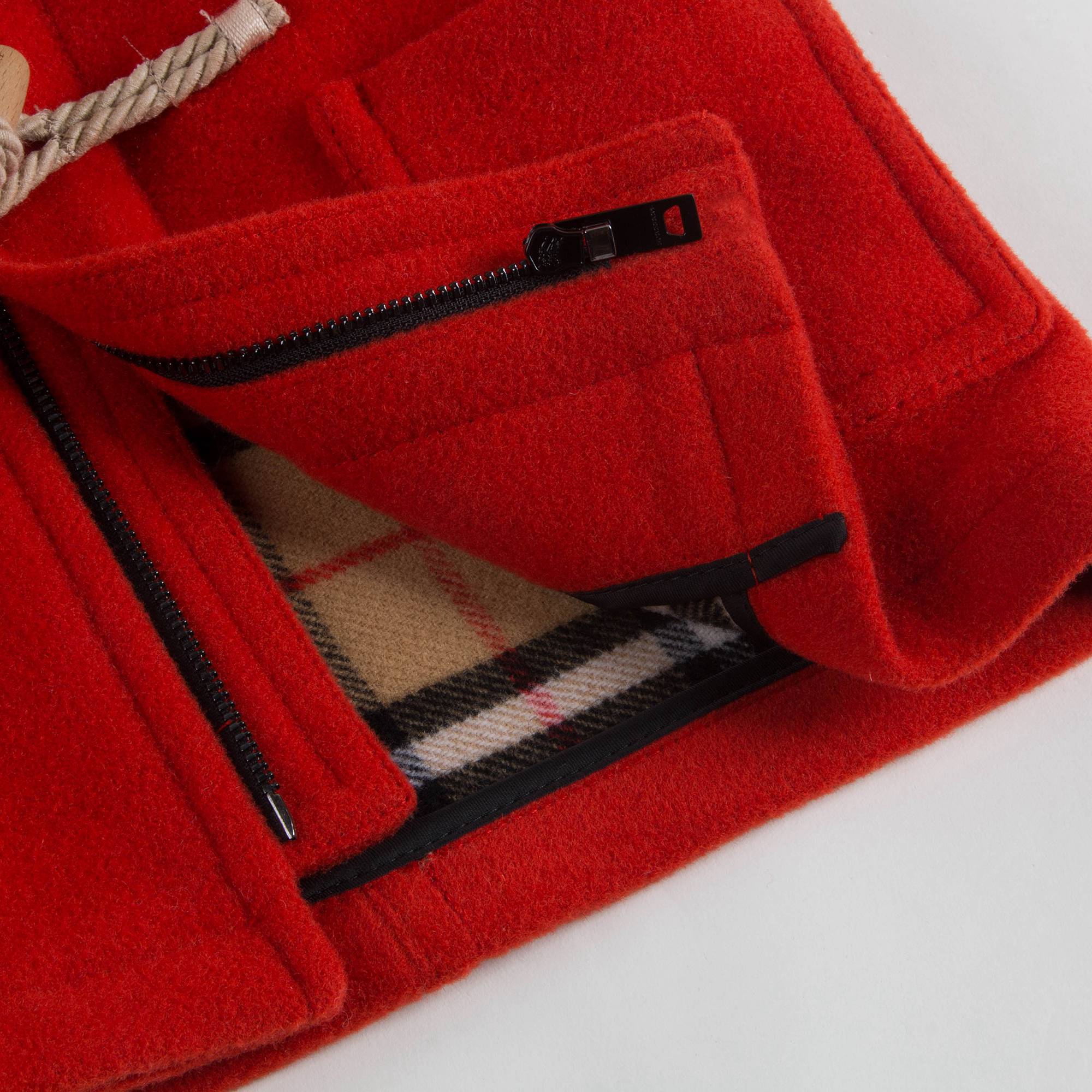 Baby Girls Orange Red Wool Coat