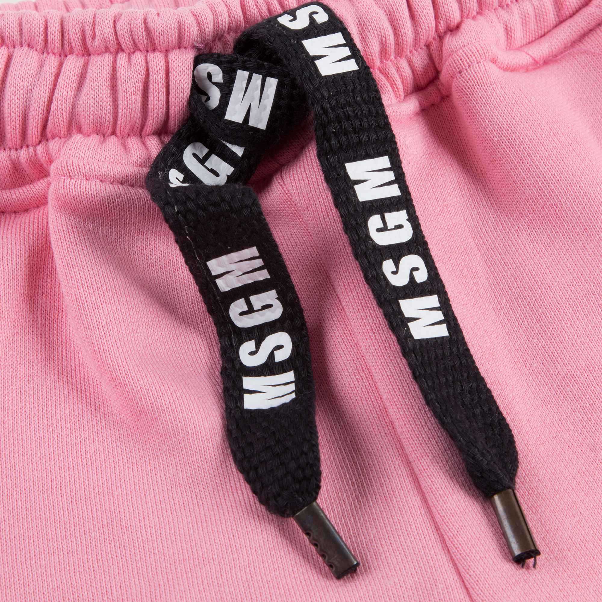 Girls Pink Cotton Tracksuit Trousers